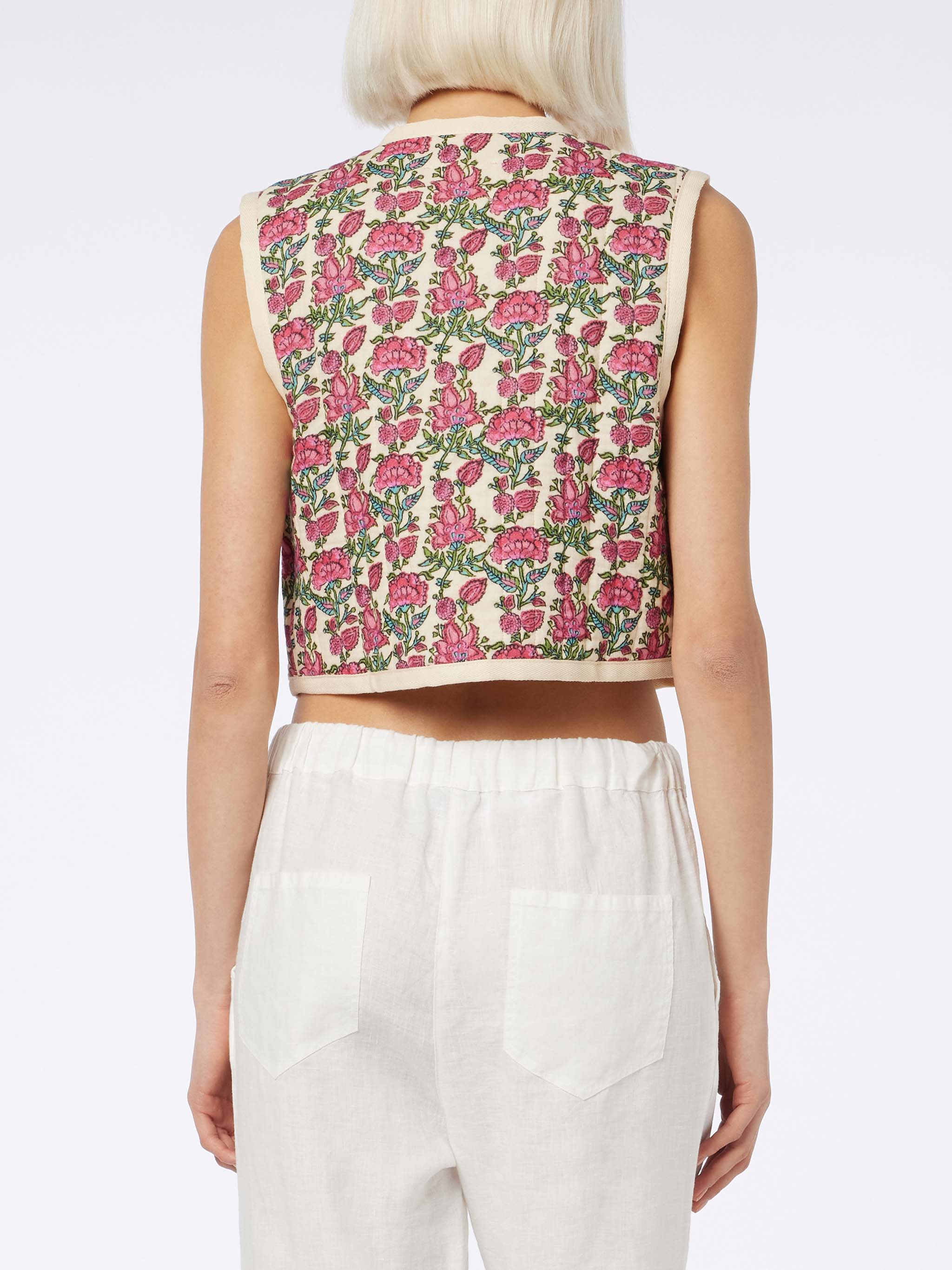 Gilet Shilo imbottito con stampa floreale - Image 5