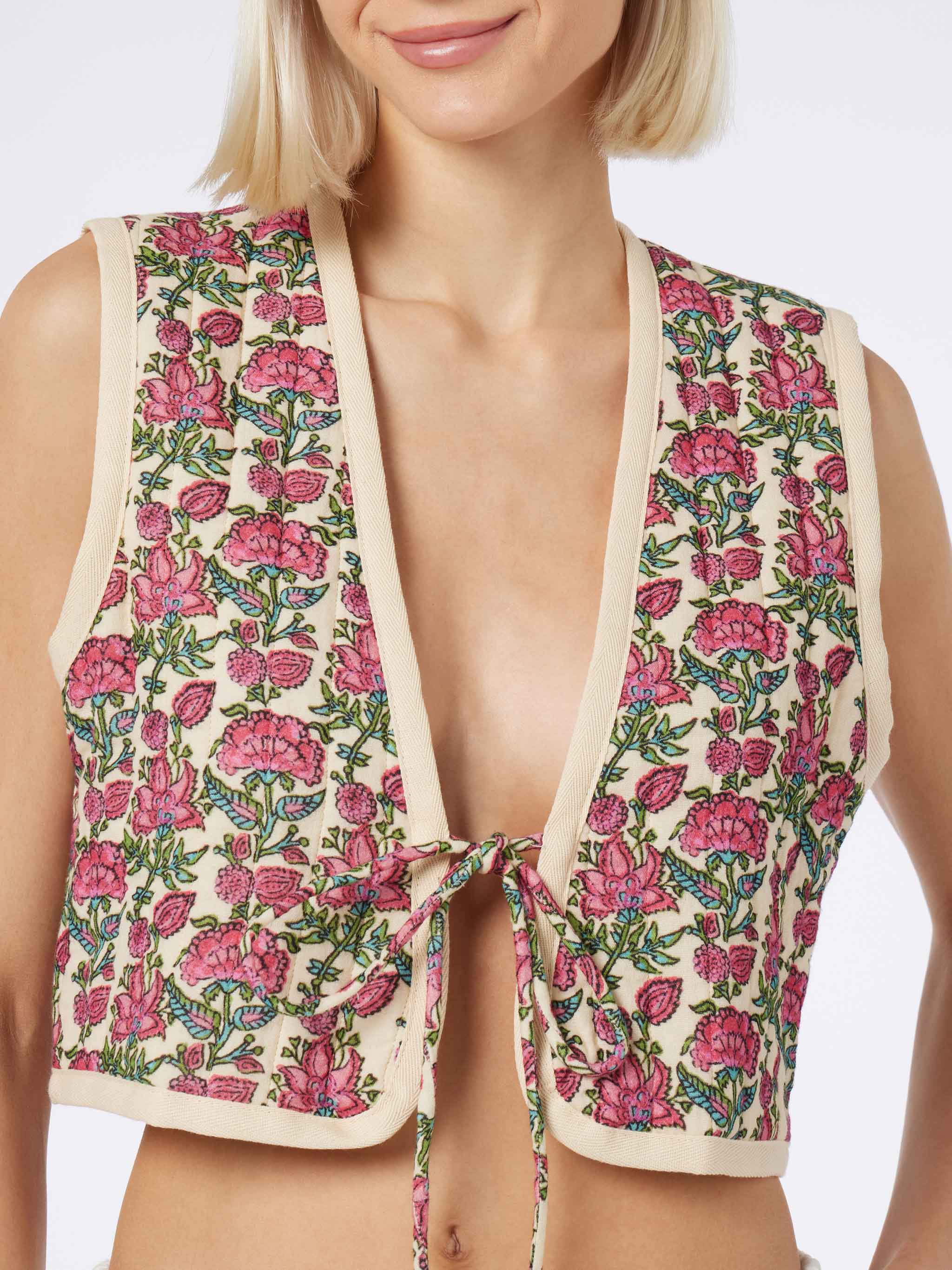 Gilet Shilo imbottito con stampa floreale - Image 6