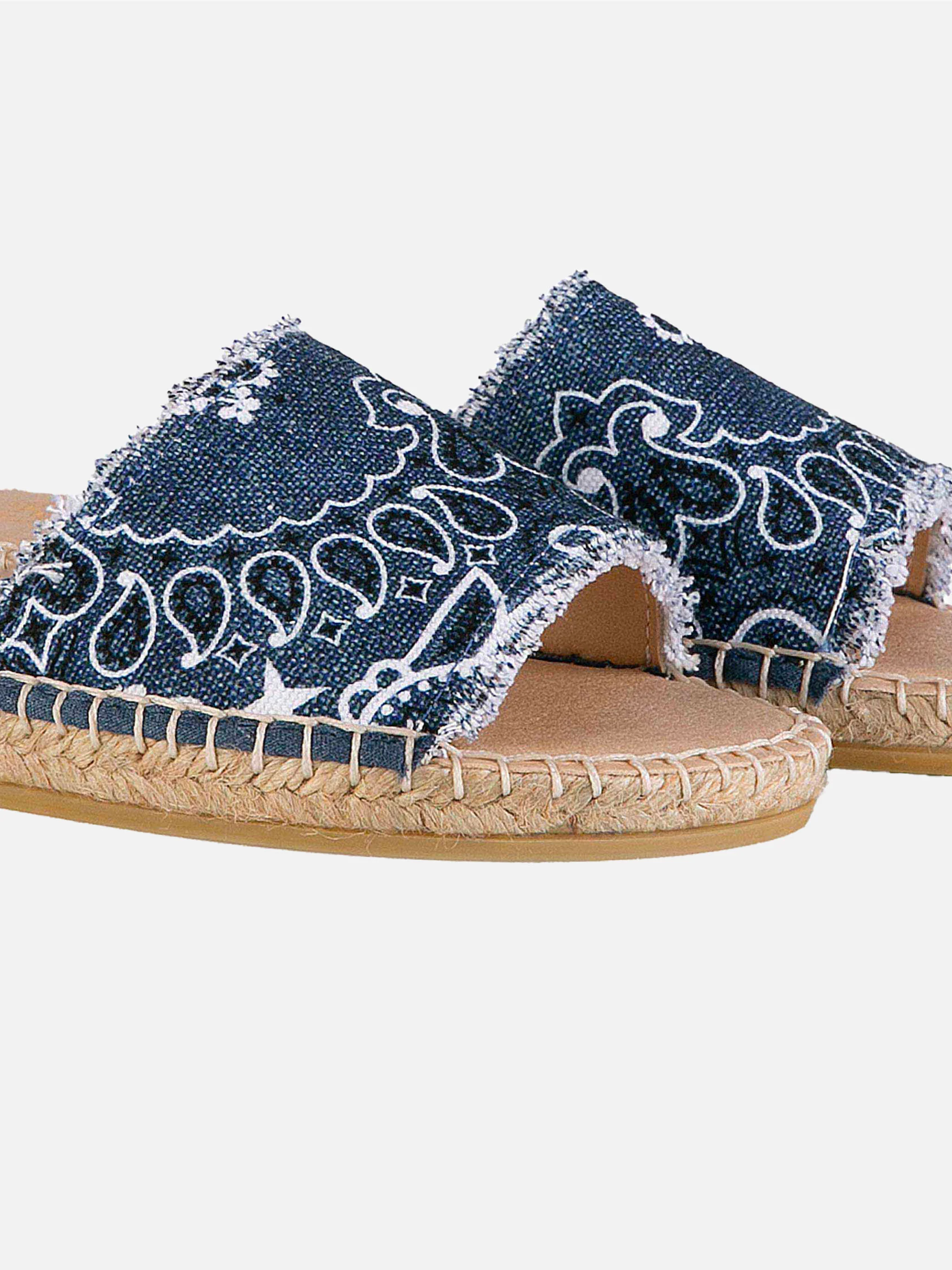 Espadrillas Luz con fantasia bandana denim - Image 2