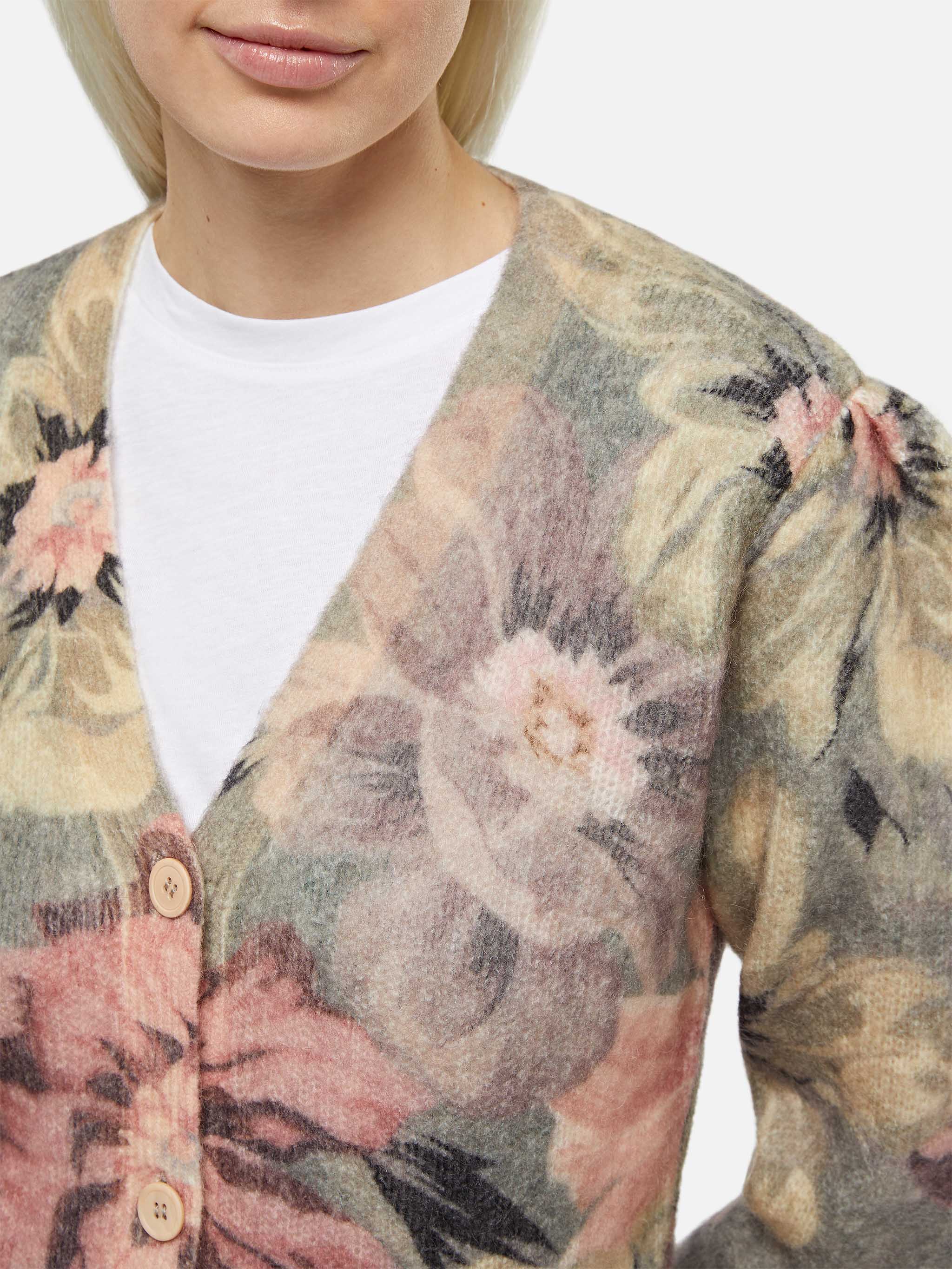 Cardigan Lyza con fantasia floreale - Image 2