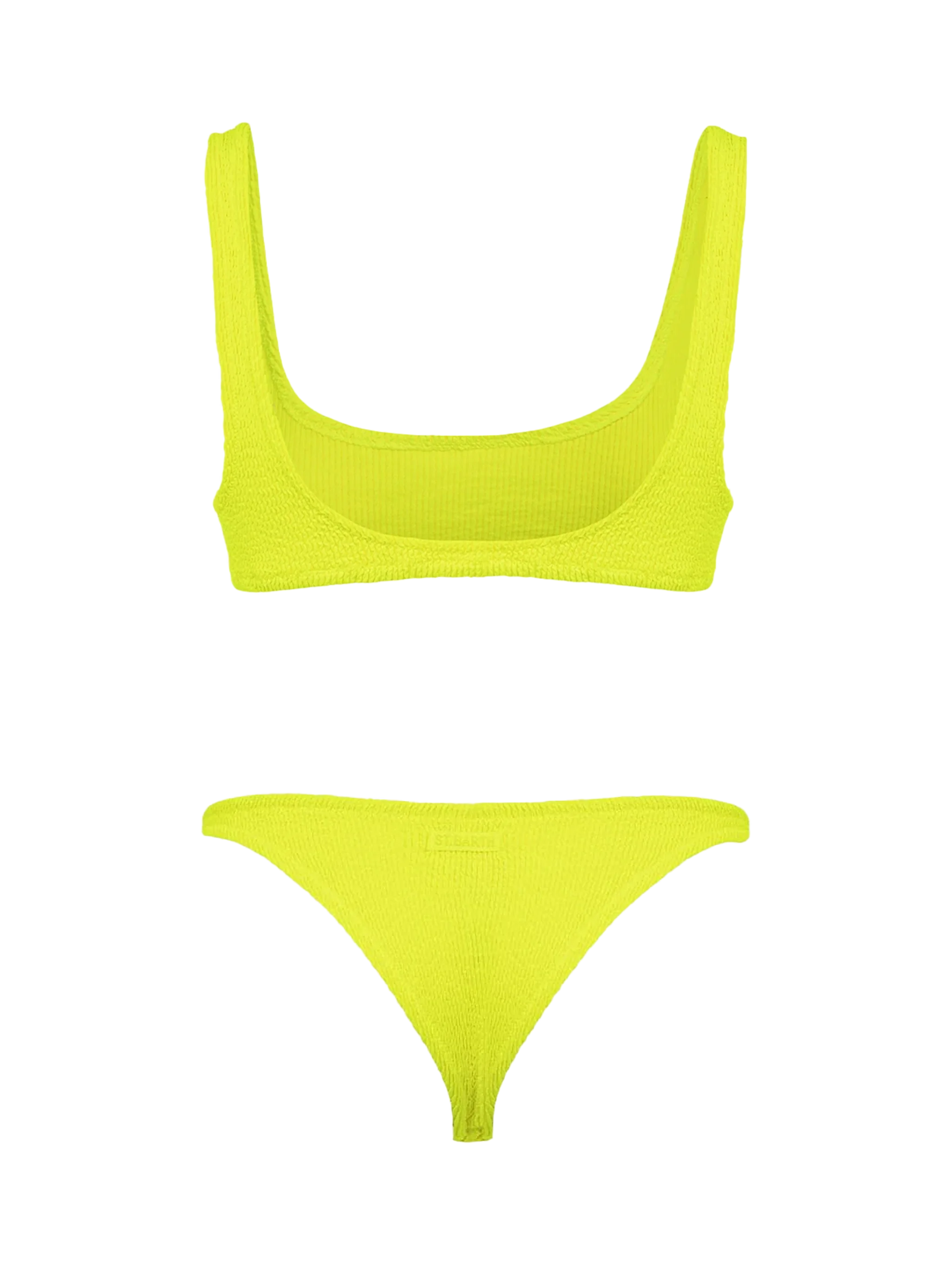 Bikini Naima Naomi bralette crinkle giallo fluo tinta unita - Image 3