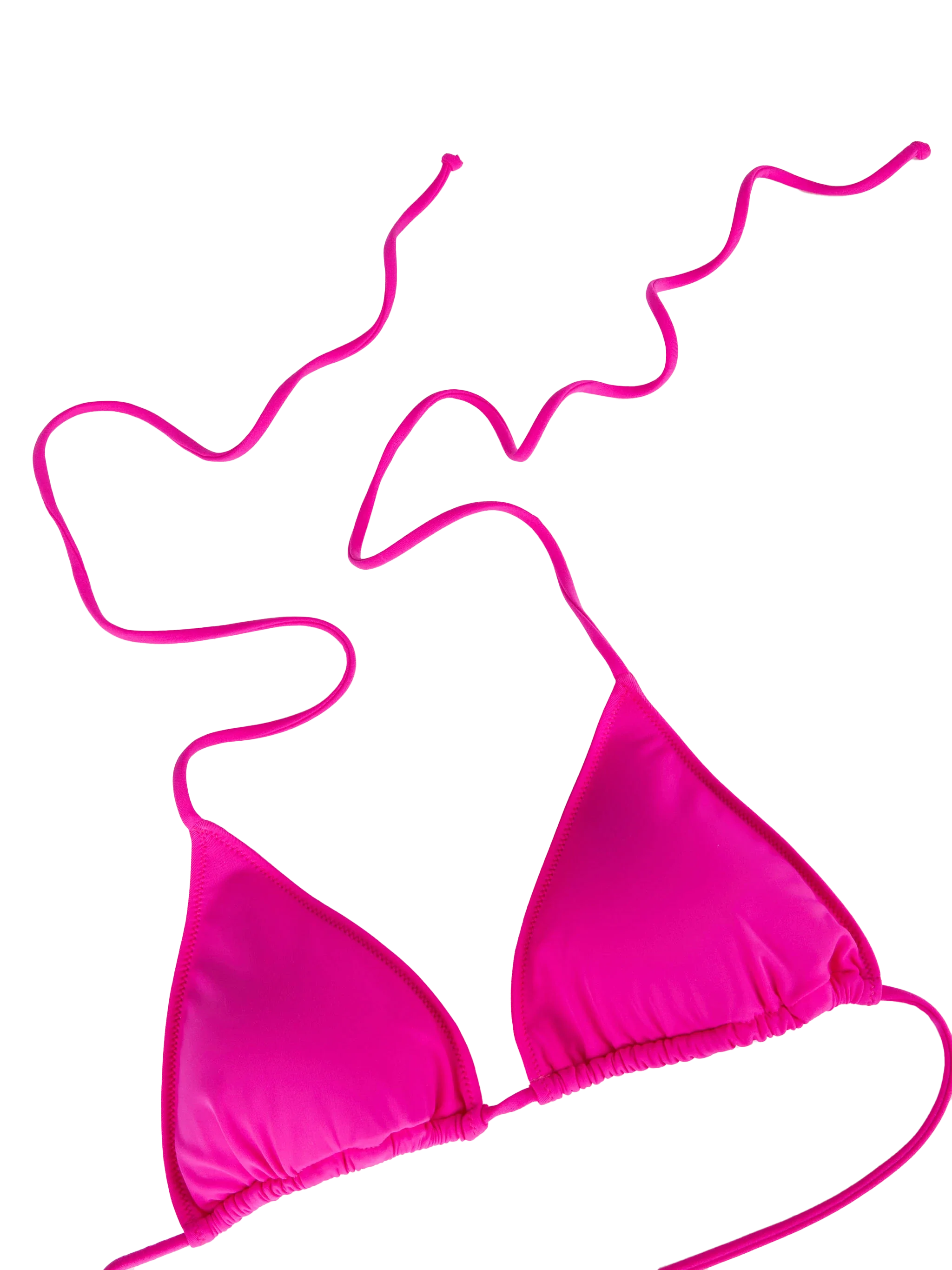 Bikini Leah Marielle triangolo fucsia tinta unita - Image 3