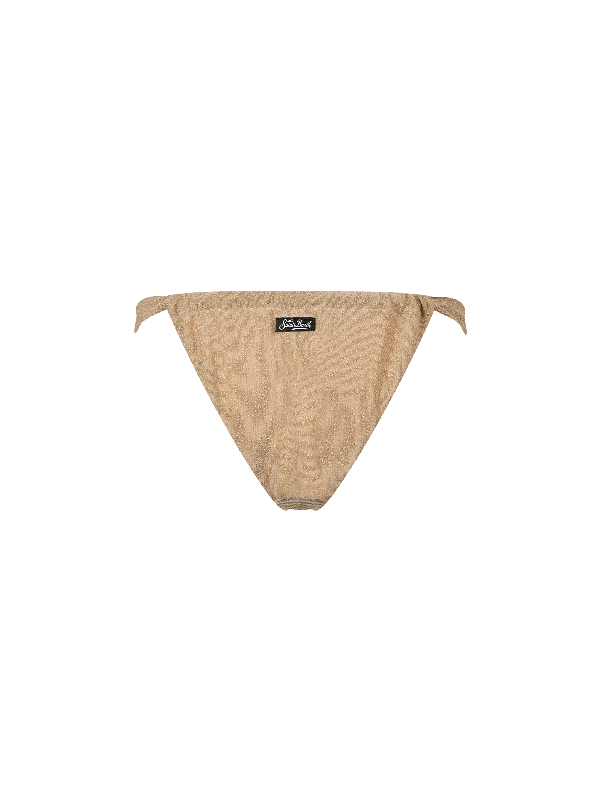 Slip bikini Noelle in tessuto lurex oro - Image 2