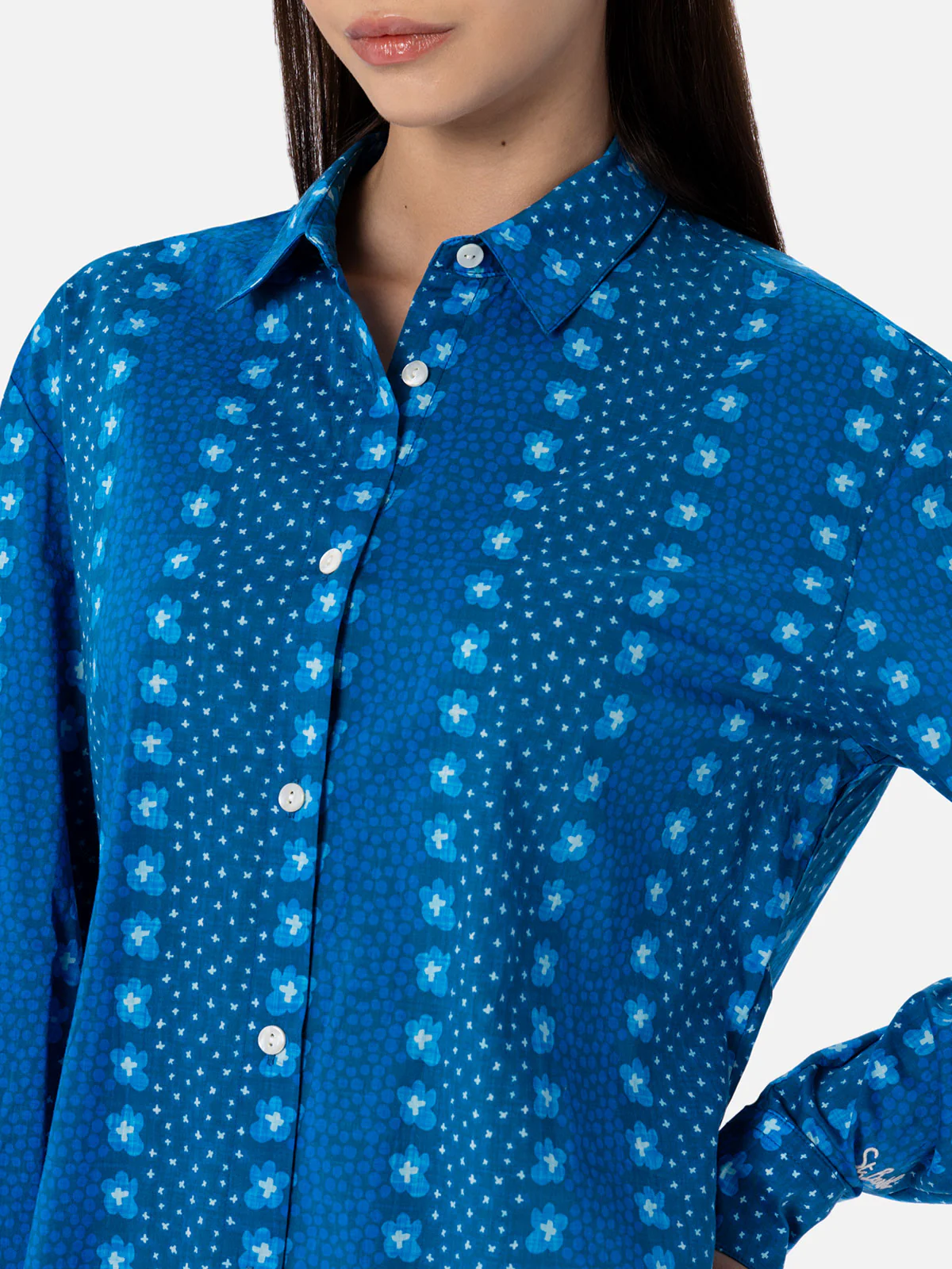 Camicia Brigitte in cotone con fantasia floreale  - Image 3