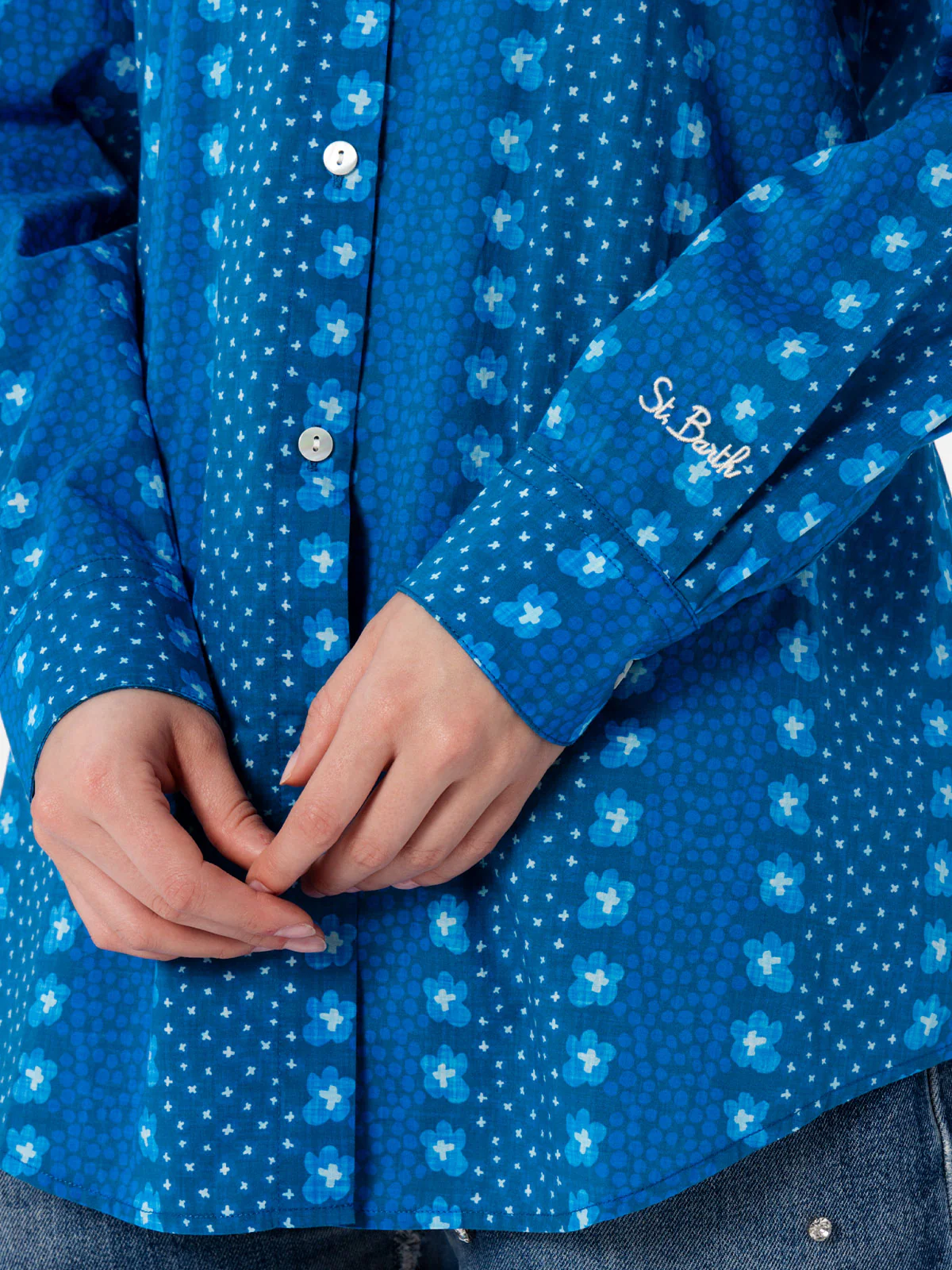 Camicia Brigitte in cotone con fantasia floreale  - Image 4