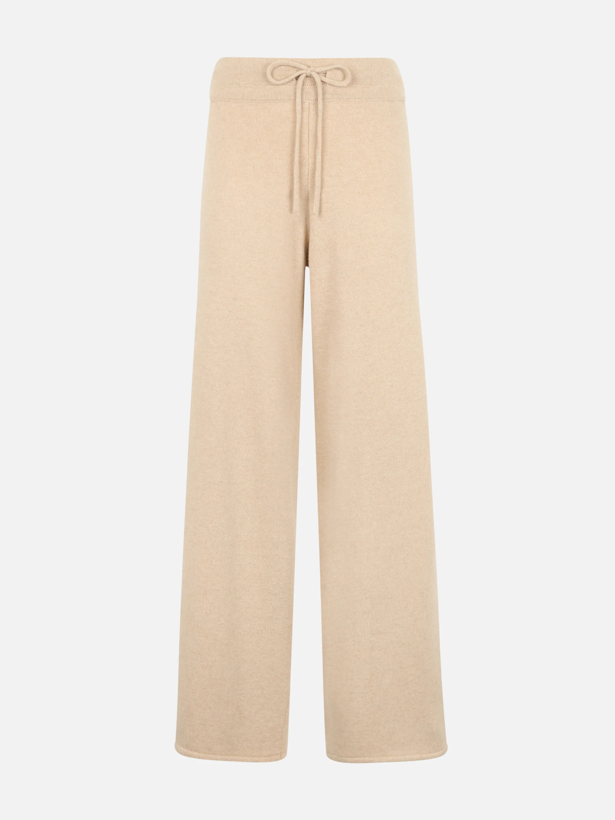 Pantalone Cambon in maglia misto cashmere beige - Image 2