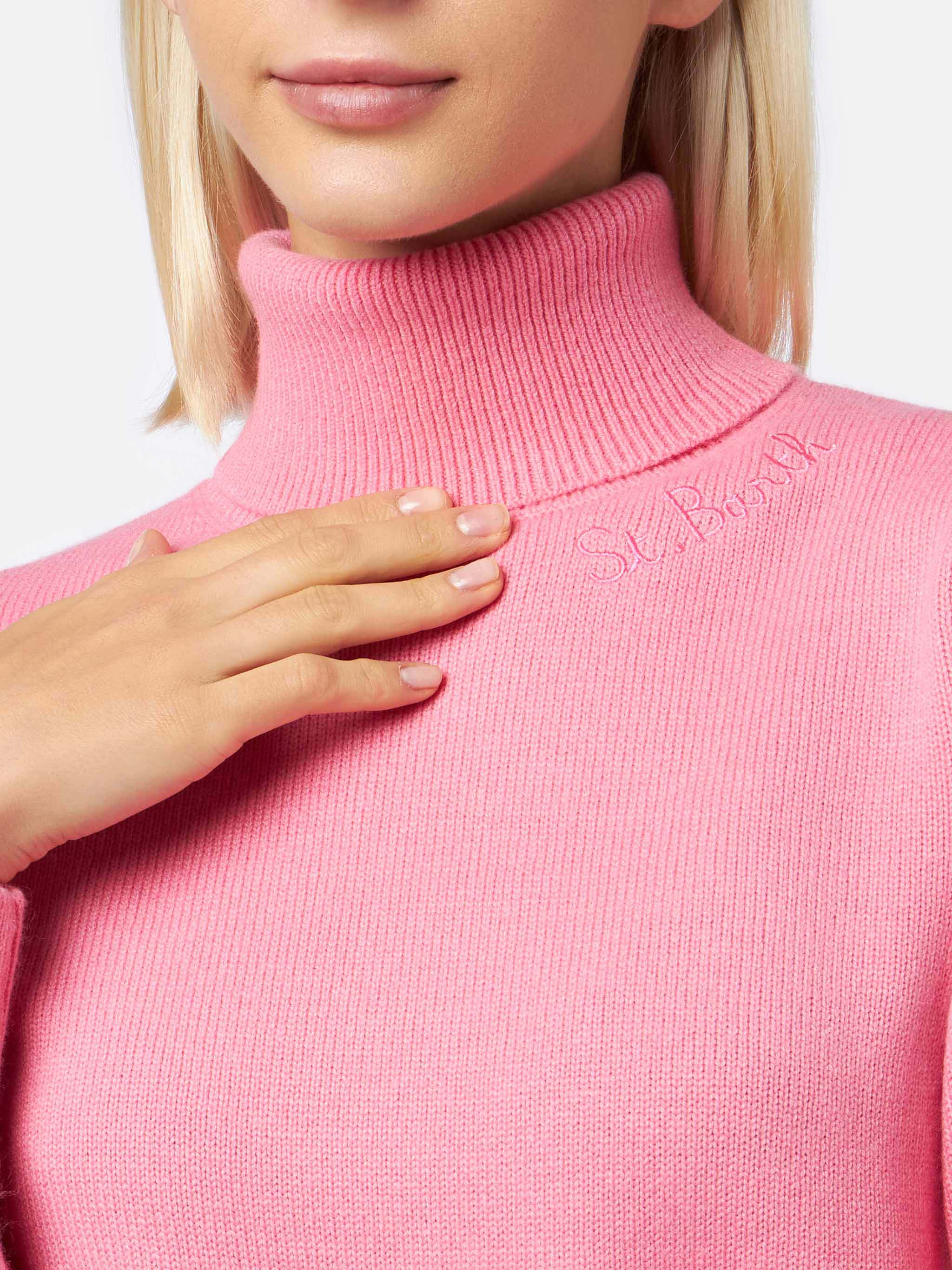 Dolcevita Moody rosa in MISTO CASHMERE - Image 3