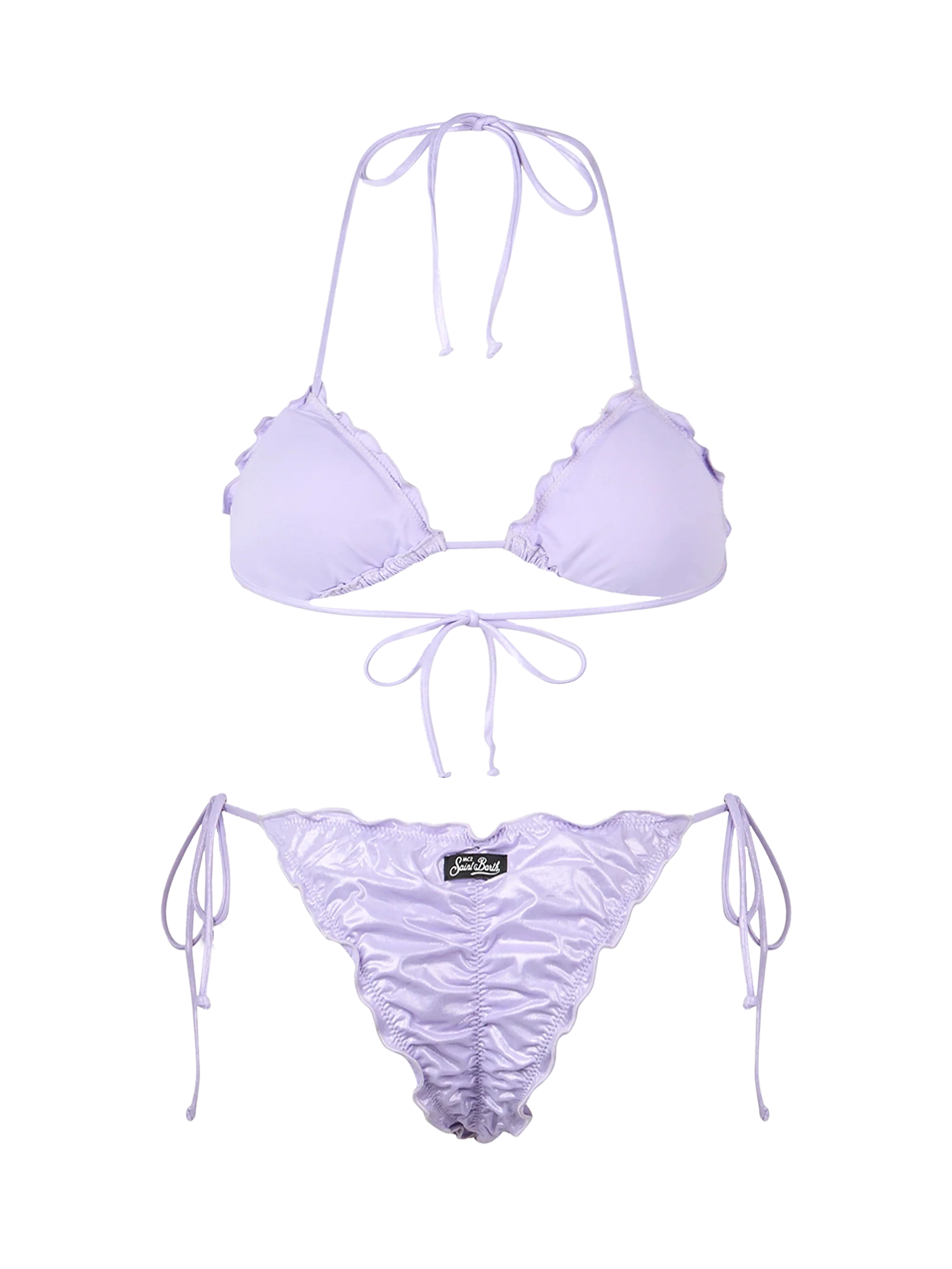 Bikini Sagittarius Miami triangolo laminato lilla - Image 3