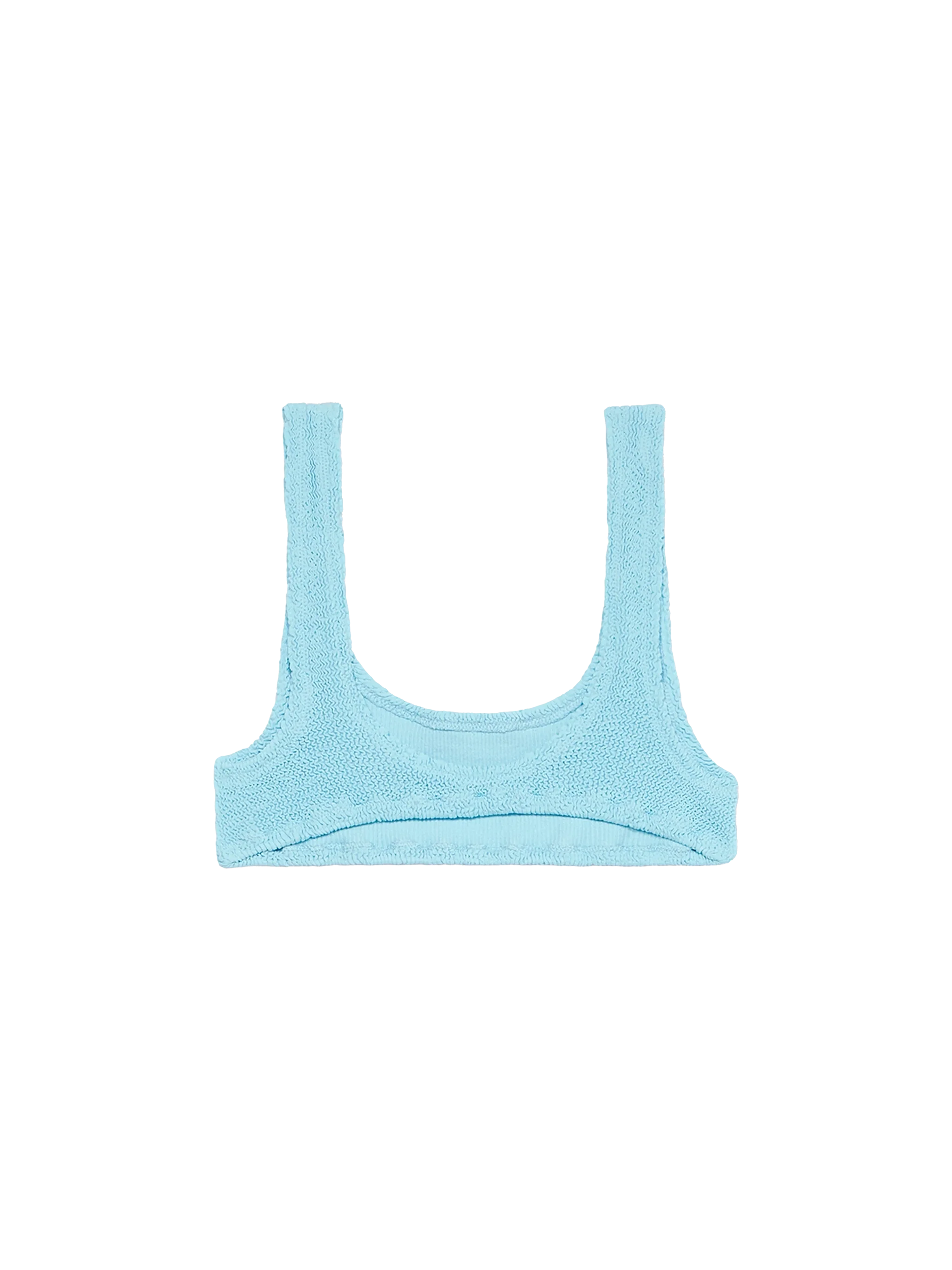 Top bikini Naima bralette in crinkle azzurro - Image 2