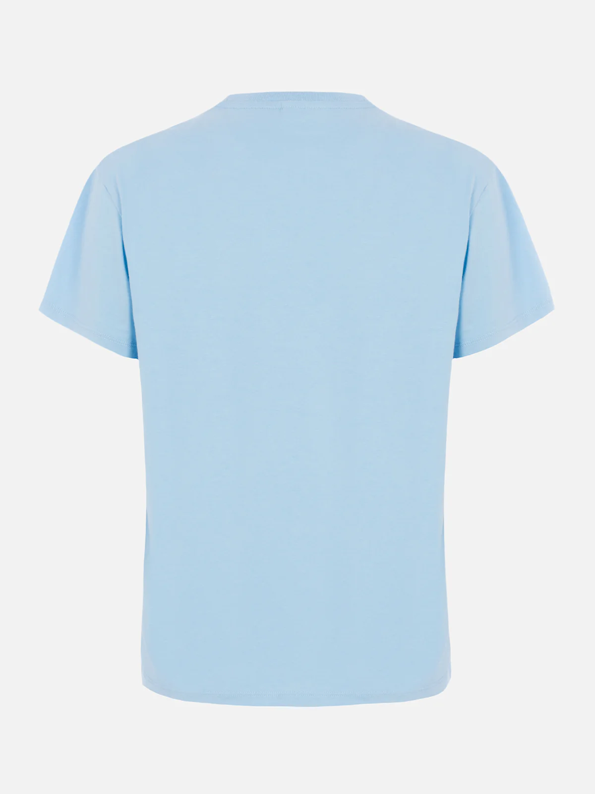 T-shirt Emilie in cotone azzurro con ricamo logo - Image 5
