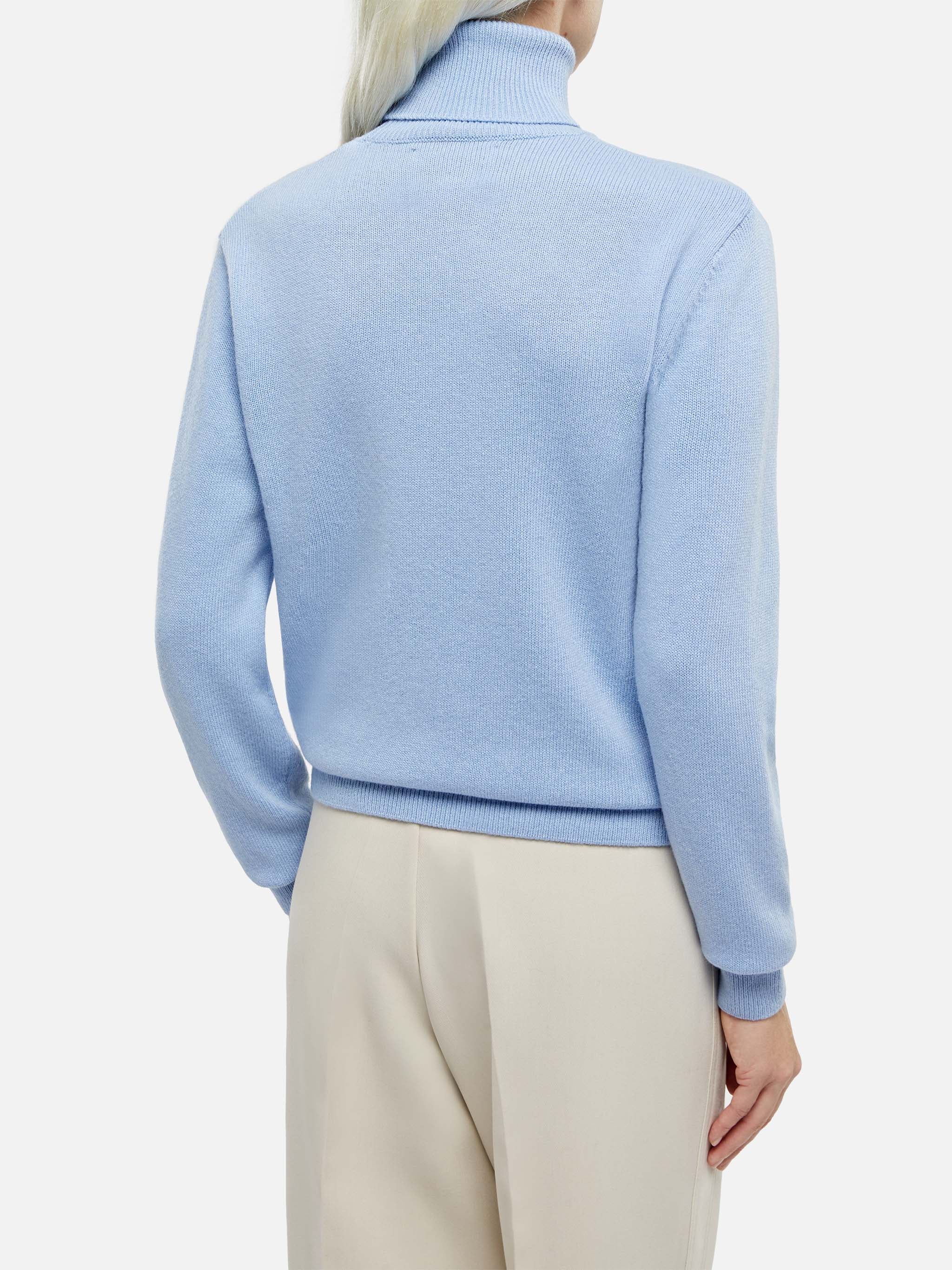 Dolcevita Moody azzurro in MISTO CASHMERE - Image 3