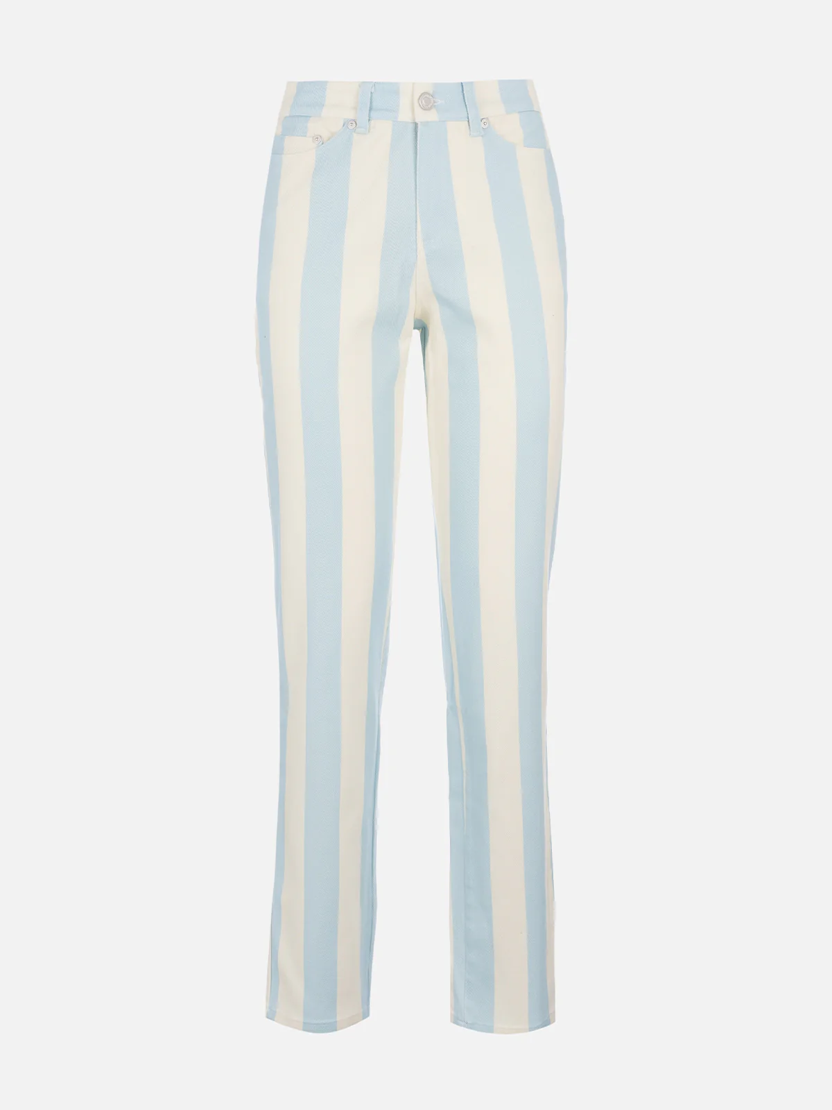 Jeans Belleville con stampa a righe azzurre - Image 5