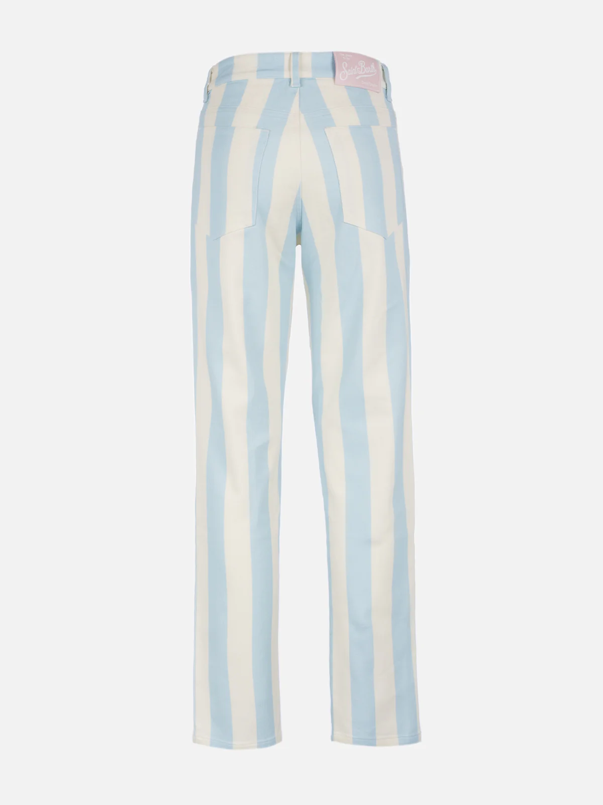 Jeans Belleville con stampa a righe azzurre - Image 6