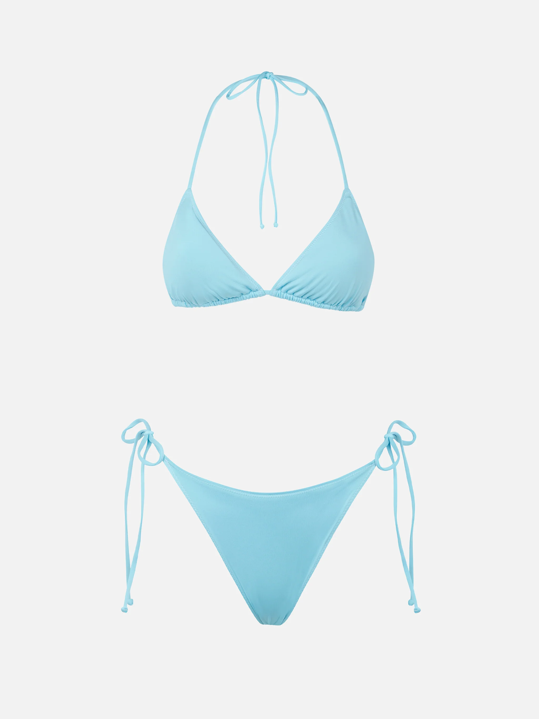 Bikini Leah Marielle triangolo azzurro chiaro tinta unita - Image 3