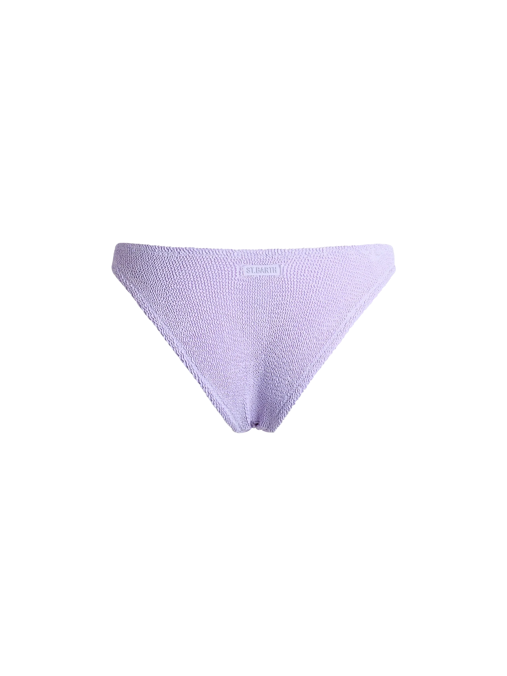 Slip Elise classico in tessuto crinkle lilla - Image 2