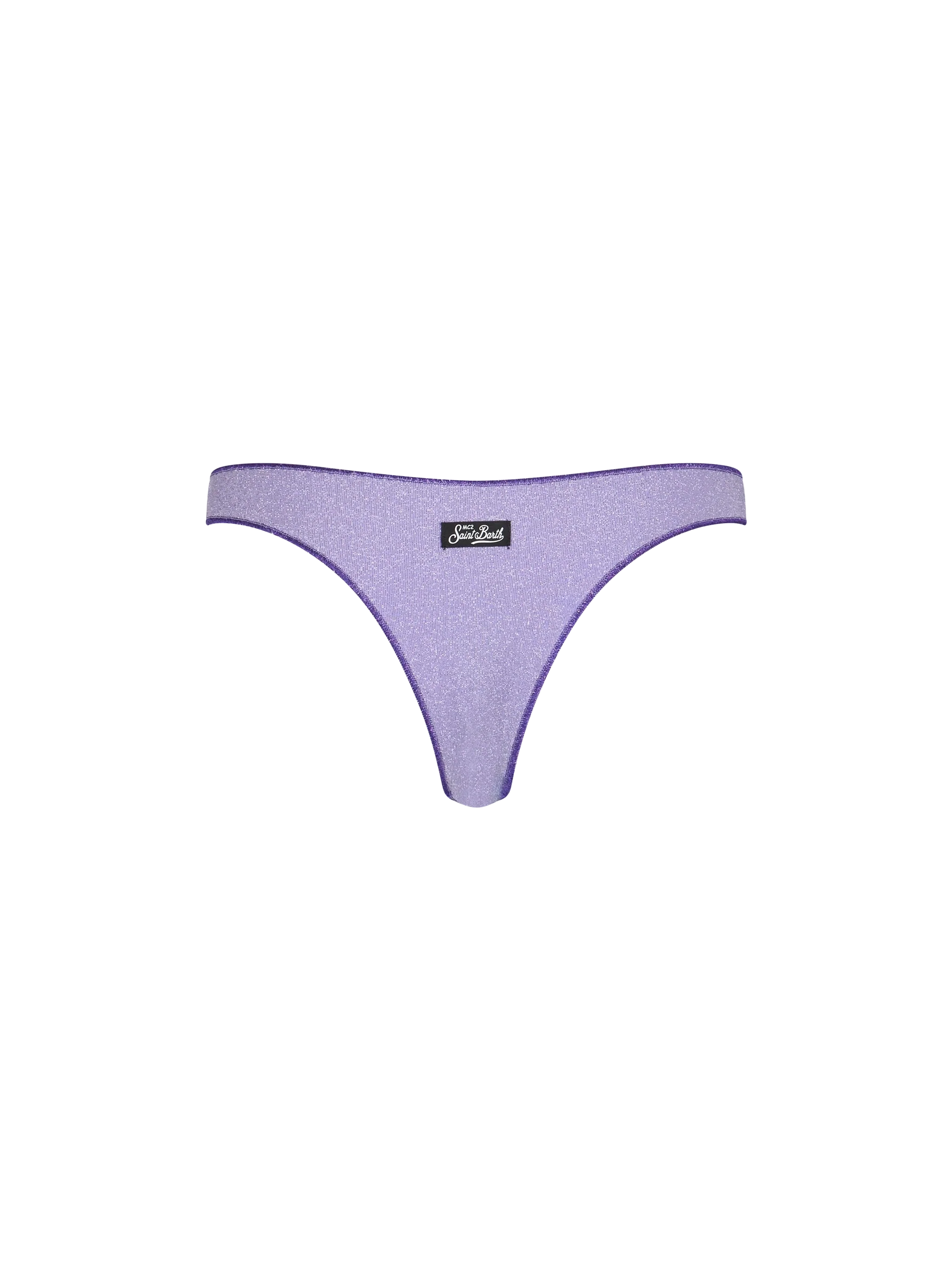 Slip mare Naomi cheeky lurex lilla tinta unita - Image 2