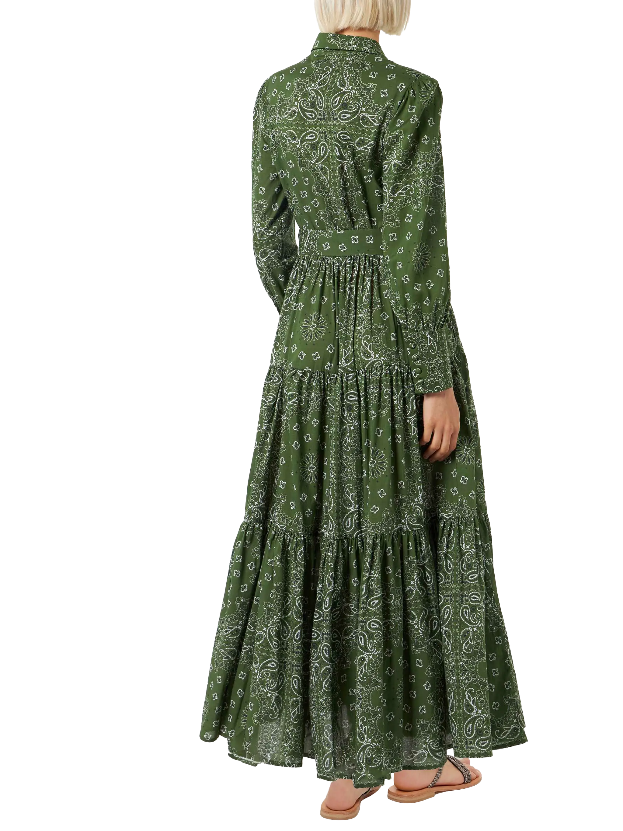 Abito lungo da donna verde - Image 2