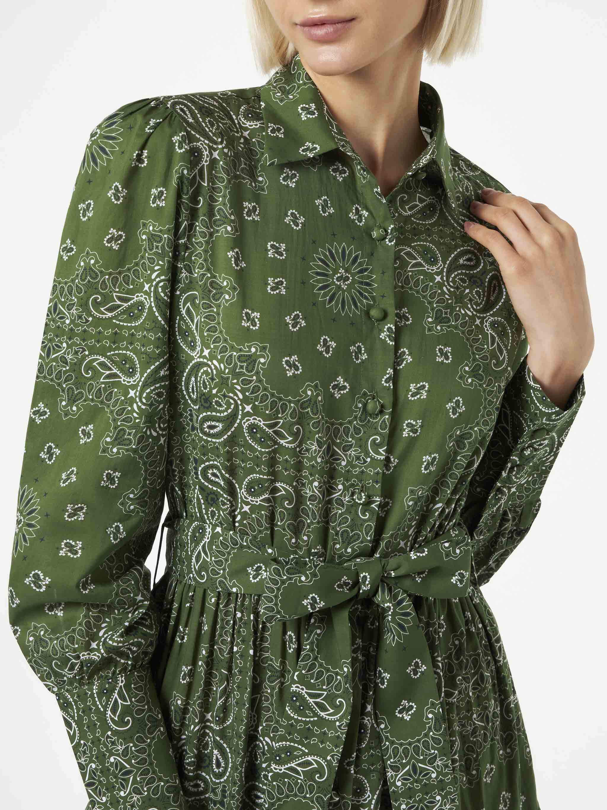 Abito lungo da donna verde - Image 3