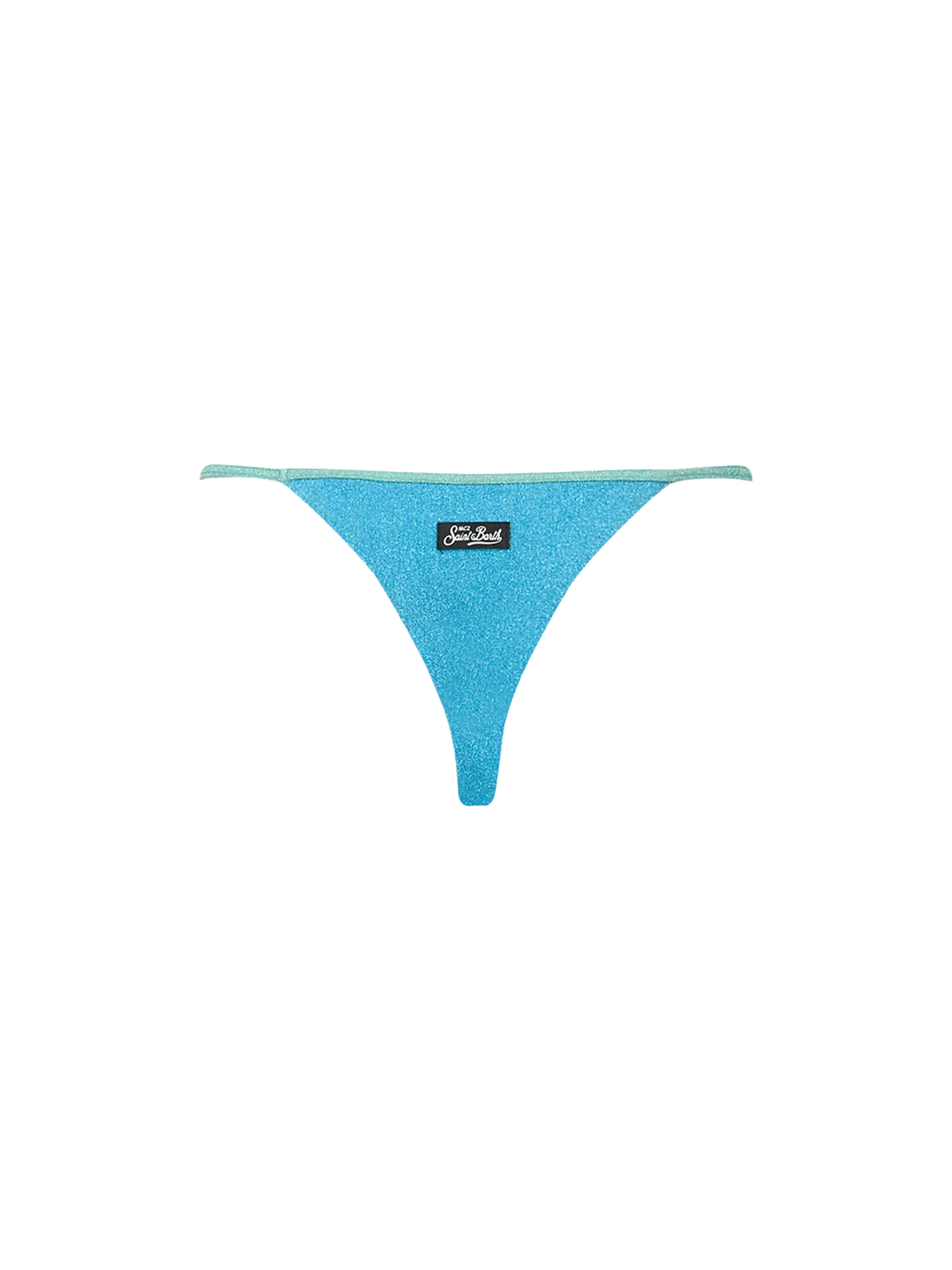Slip mare Jodene in lurex turchese - Image 2