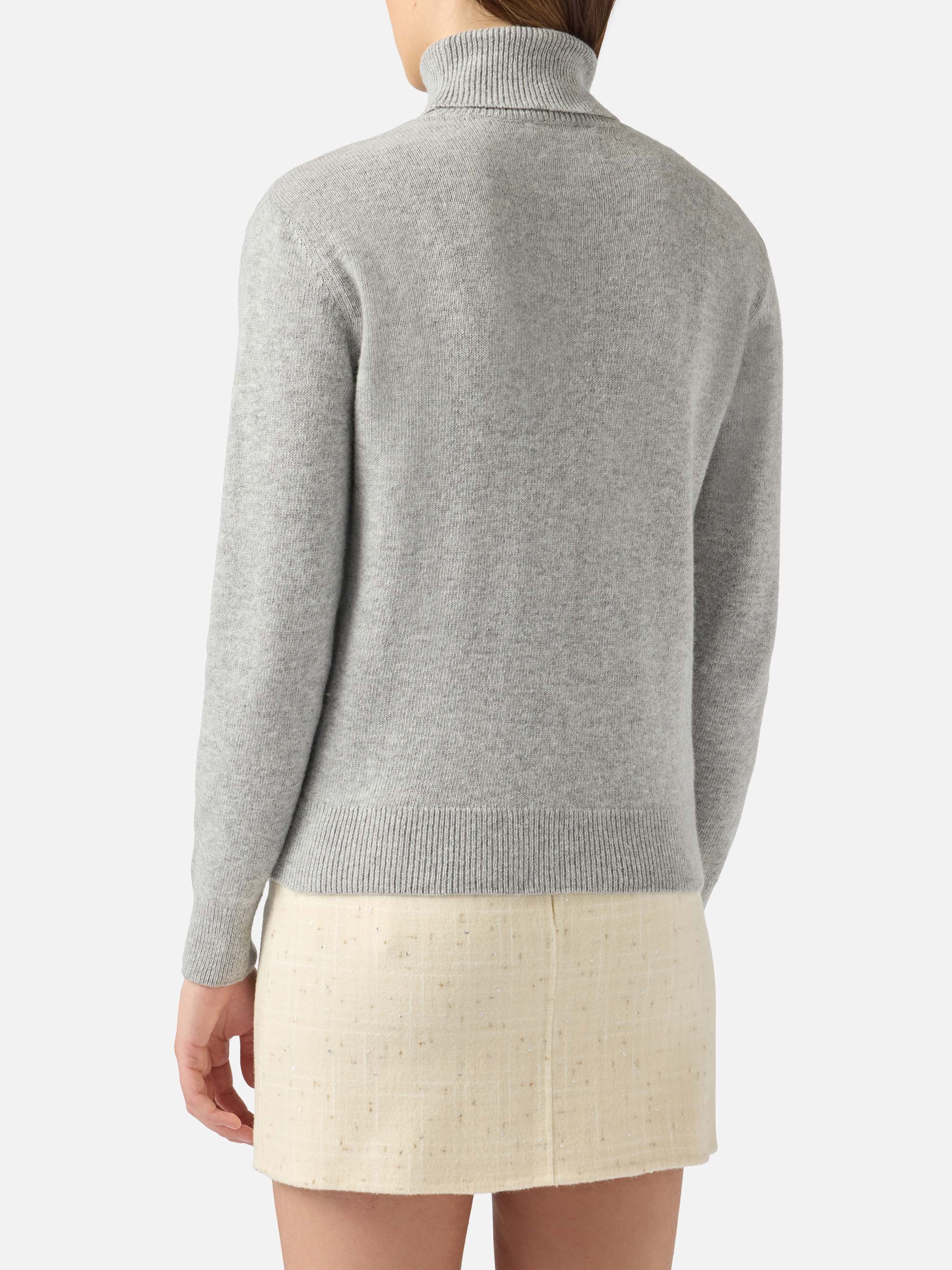 Dolcevita Moody grigio melange in MISTO CASHMERE - Image 3