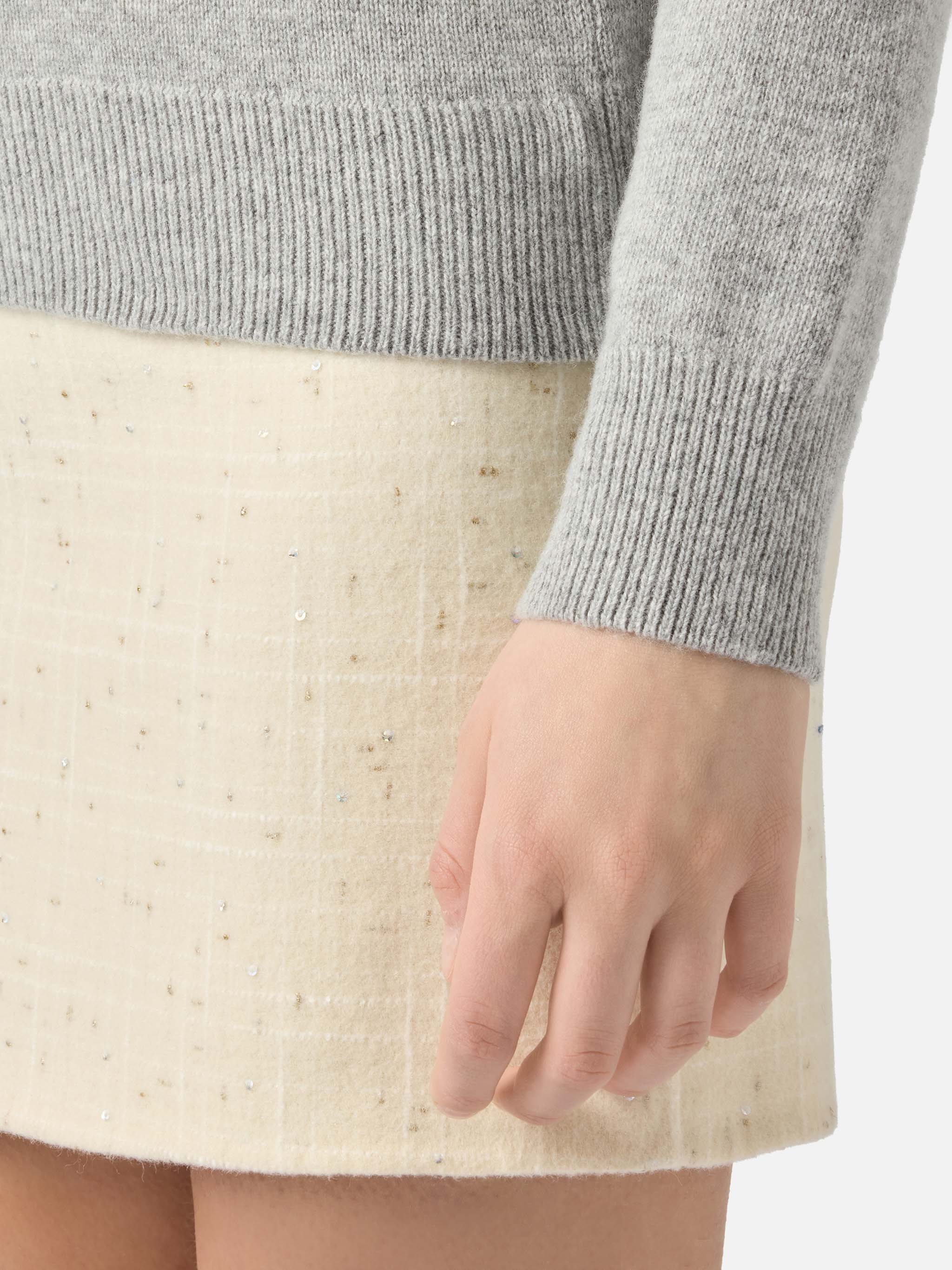 Dolcevita Moody grigio melange in MISTO CASHMERE - Image 4