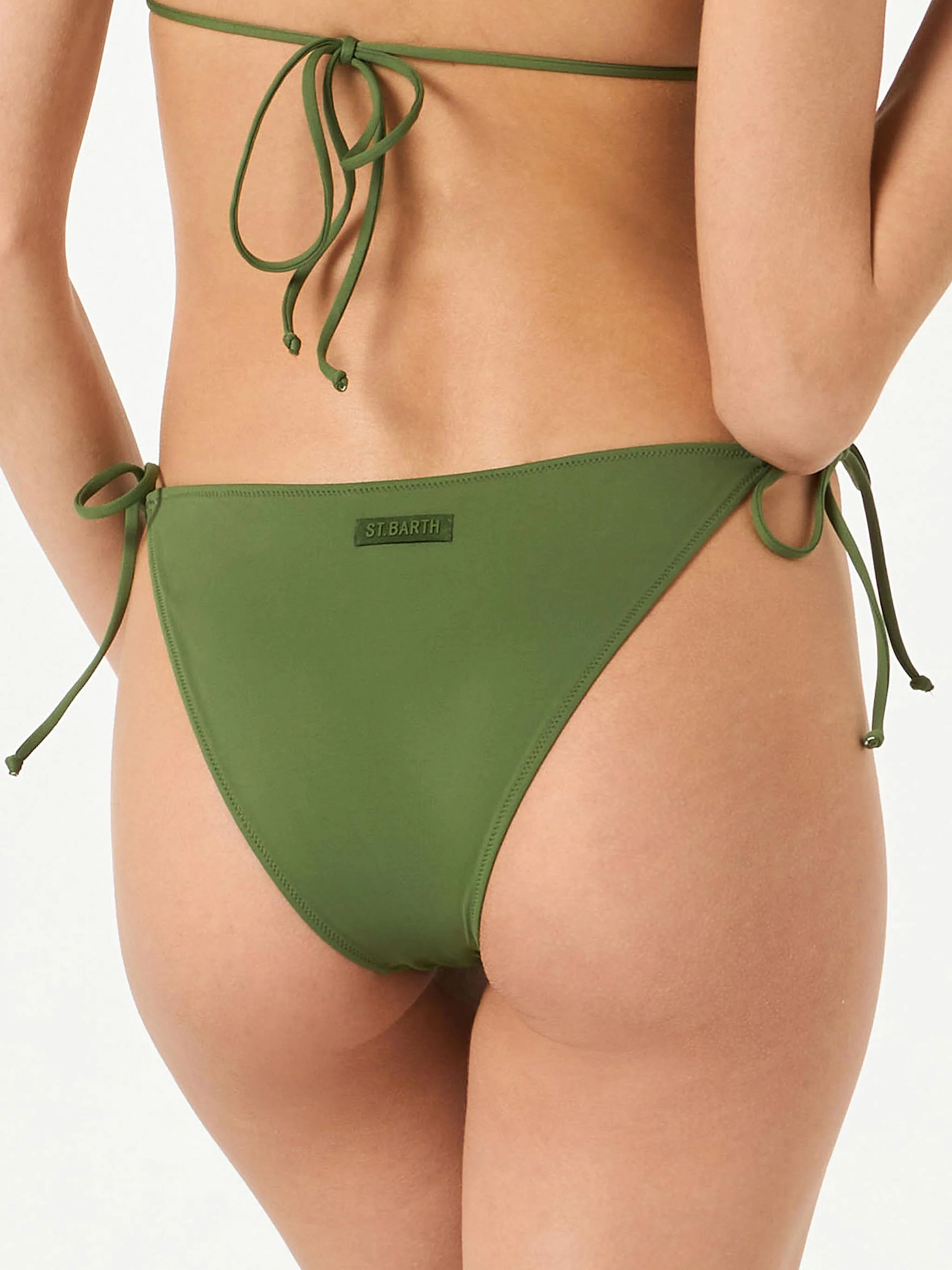 Slip mare Virgo verde militare tinta unita - Image 2