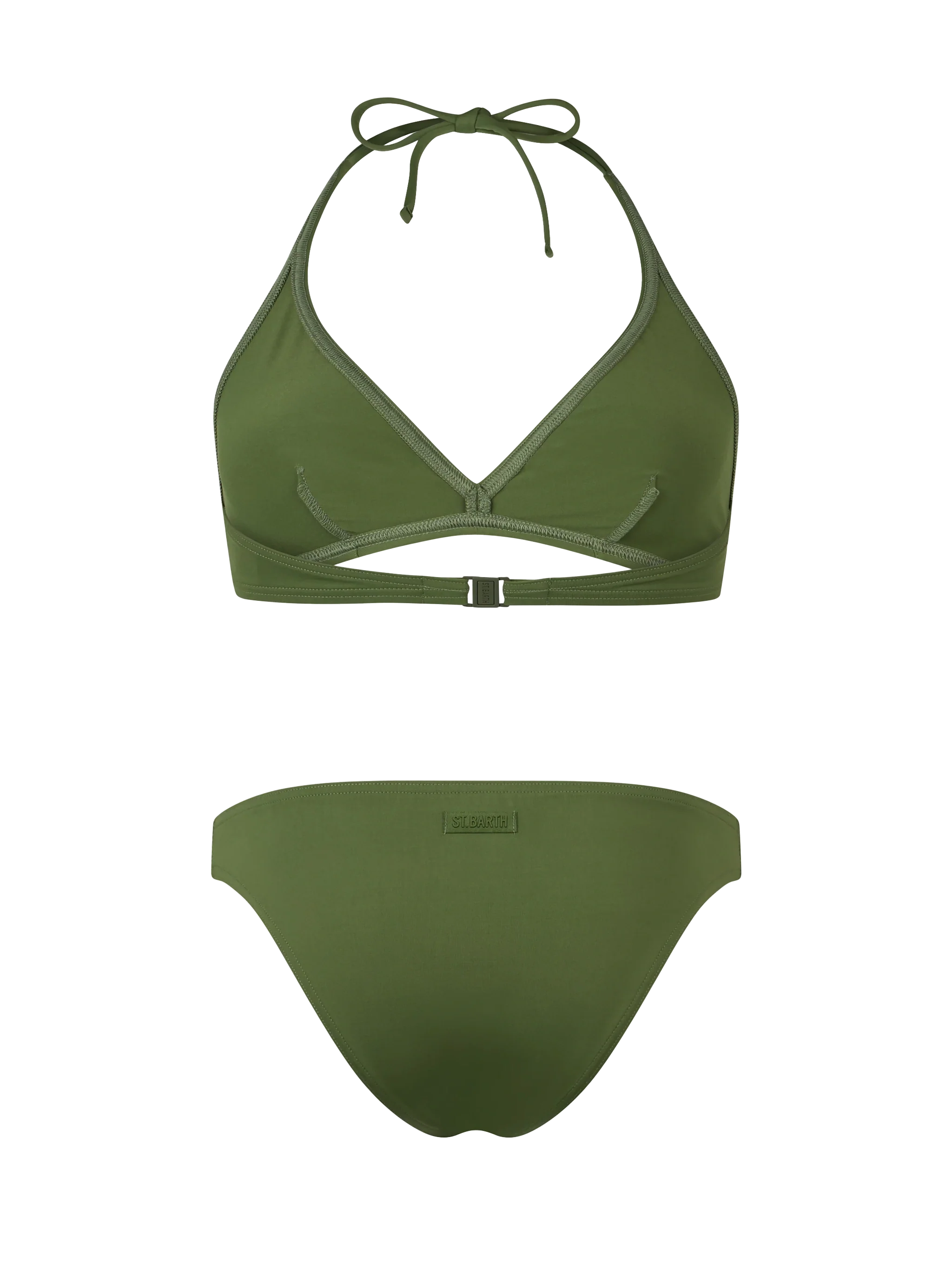 Bikini Gaia Maia bralette triangolo verde militare - Image 3