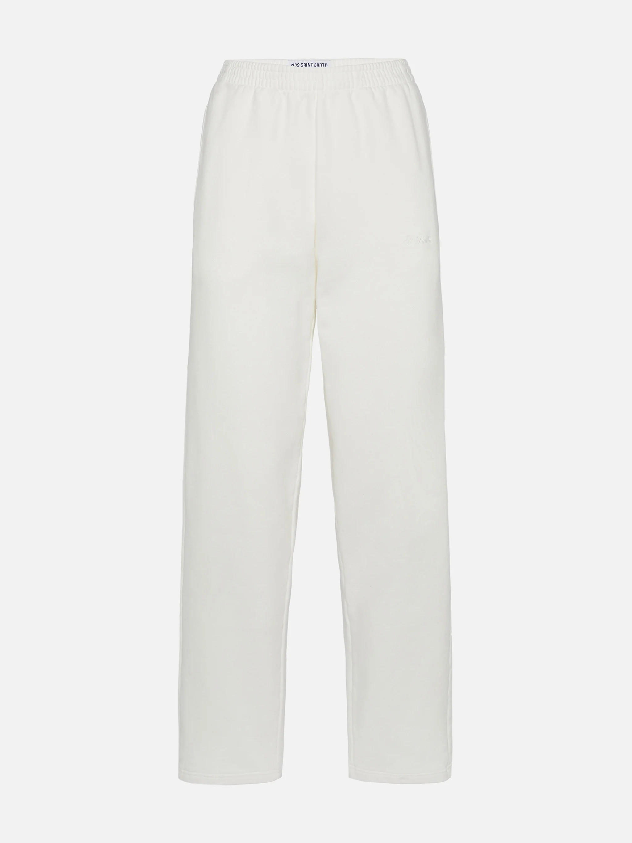 Pantaloni Deena jogger in cotone panna - Image 4