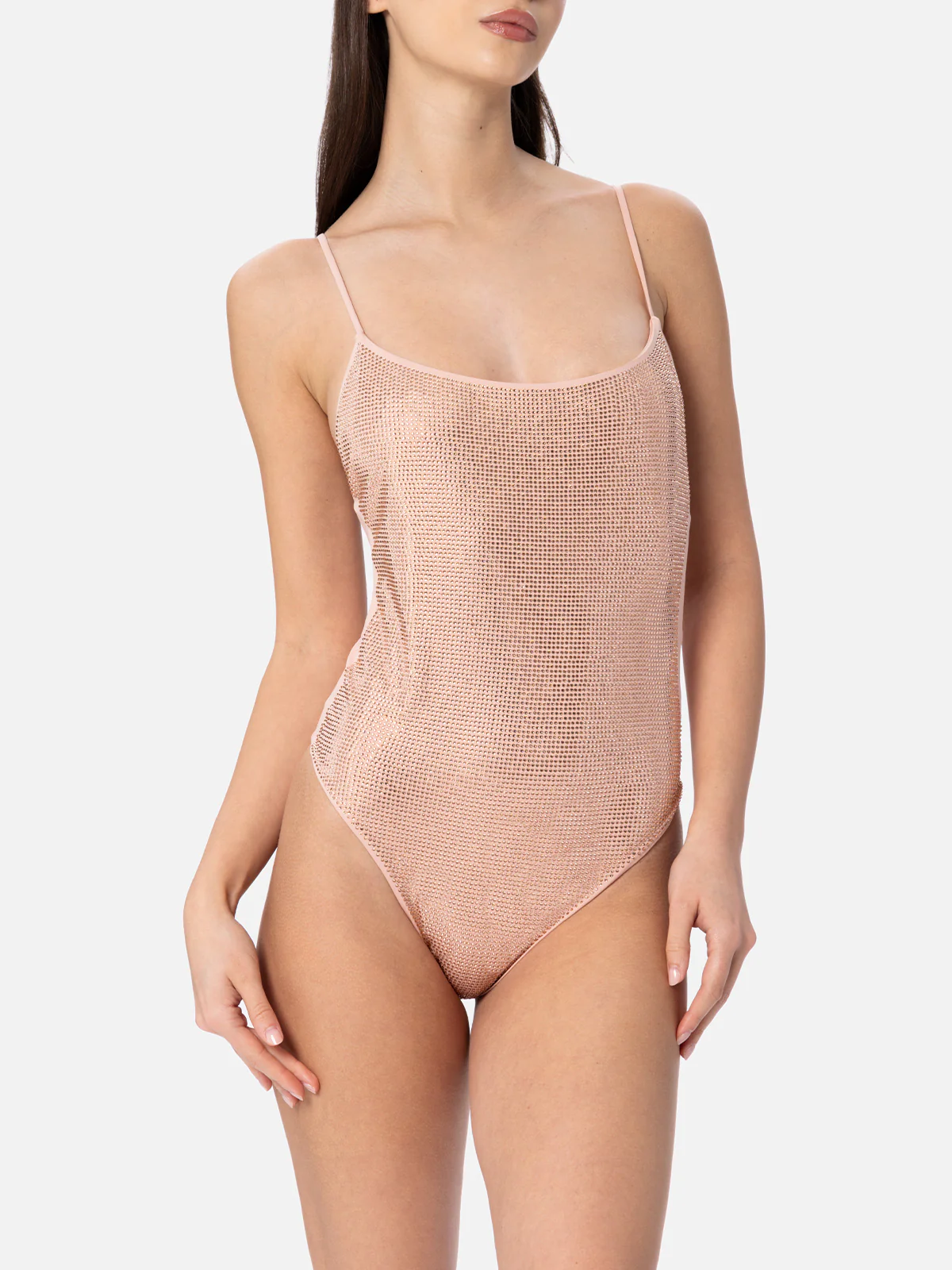 Costume intero Cecille con strass rosa gold - Image 2