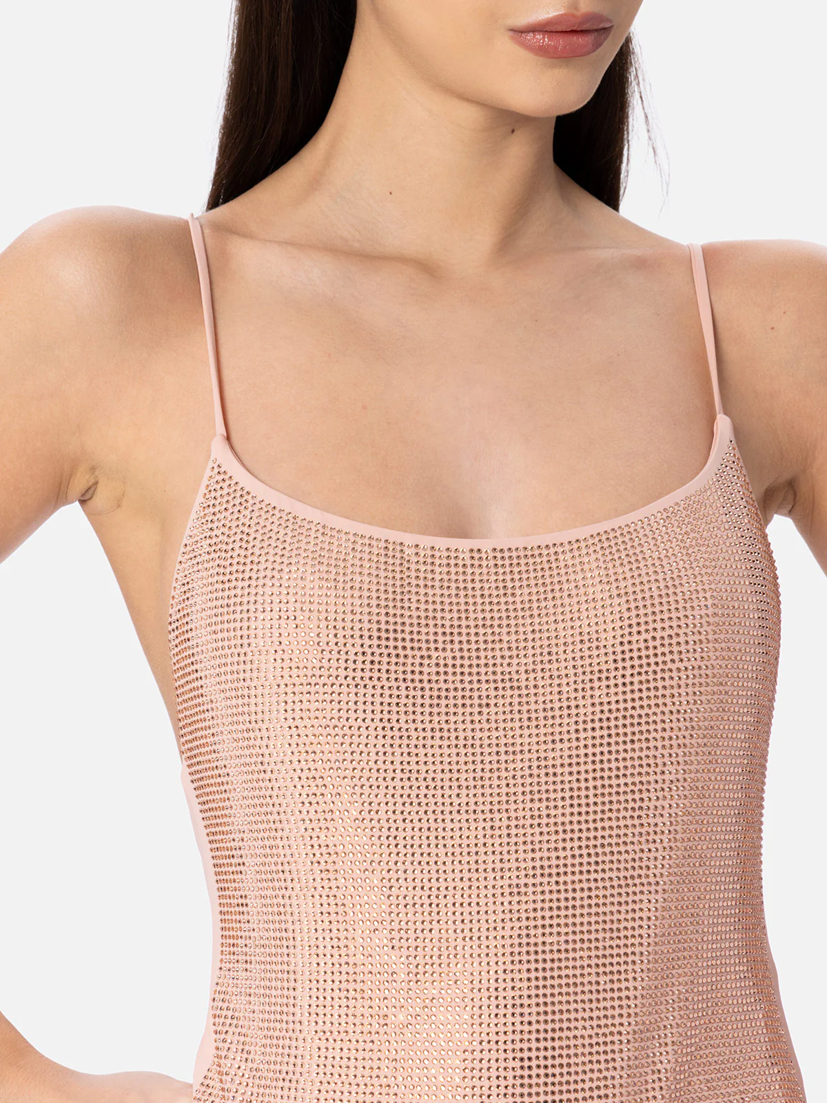 Costume intero Cecille con strass rosa gold - Image 4
