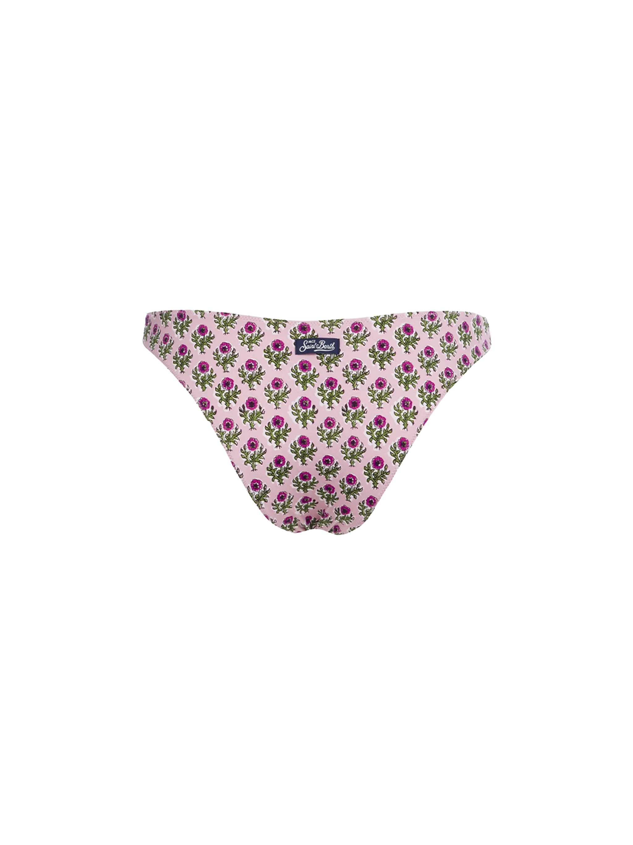 Slip mare Lido stampa fiori rosa - Image 2