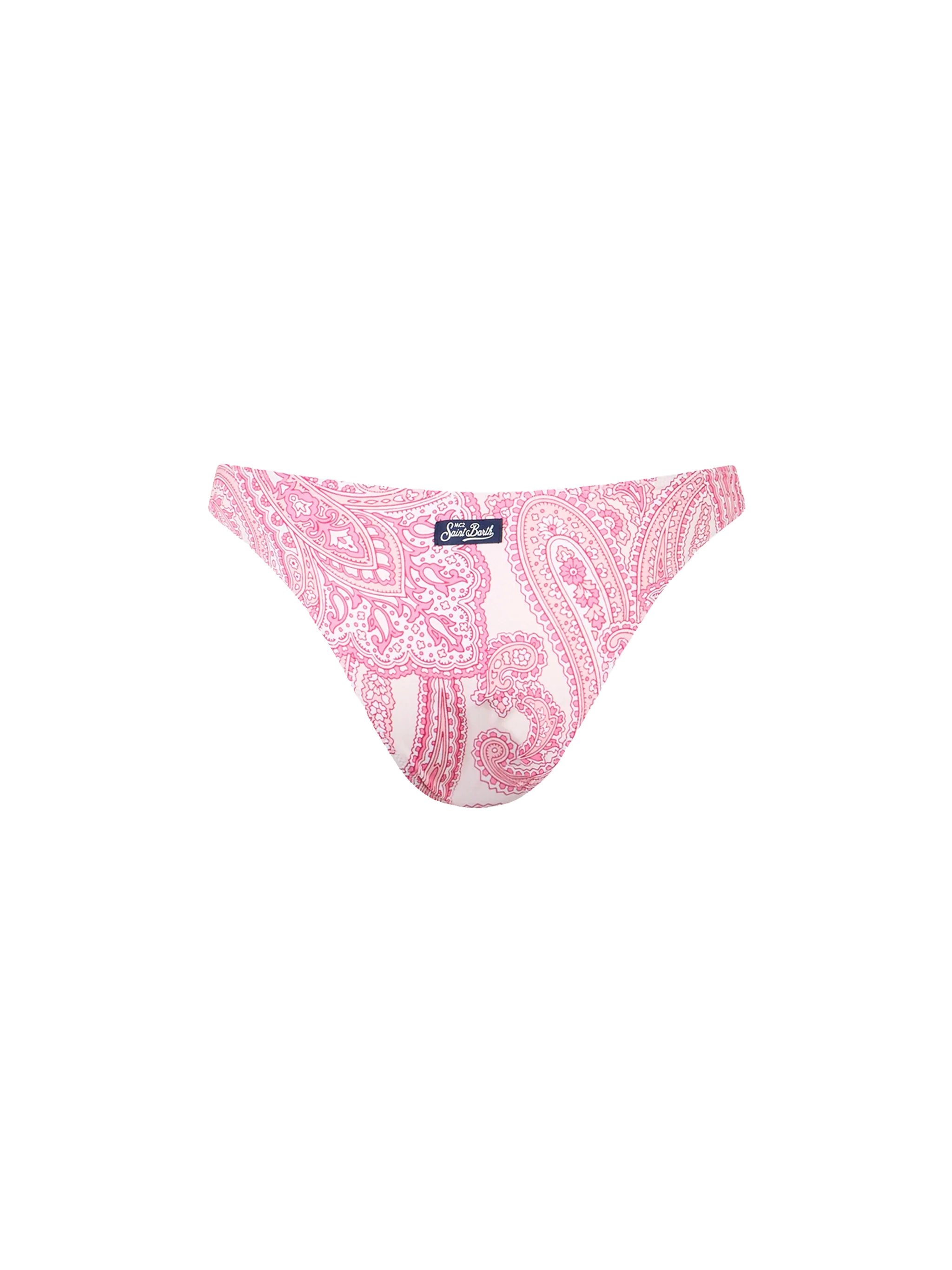 Slip mare Lido rosa con fantasia paisley - Image 2