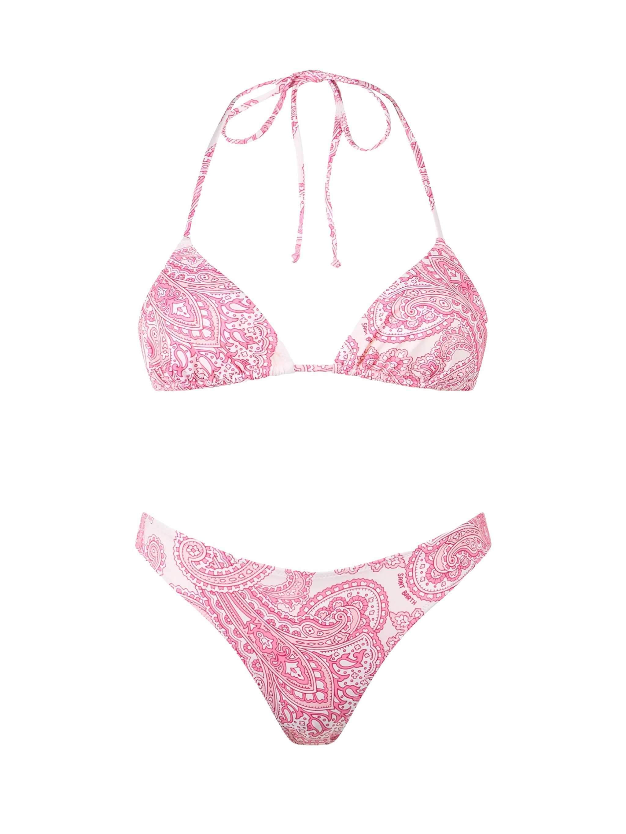 Bikini Leah Lido triangolo stampa paisley rosa
