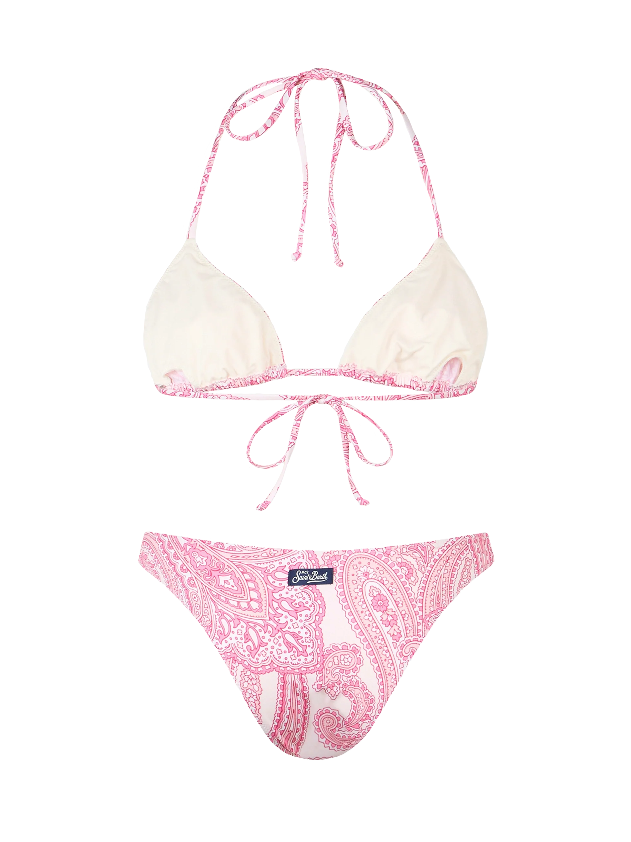 Bikini Leah Lido triangolo stampa paisley rosa - Image 3