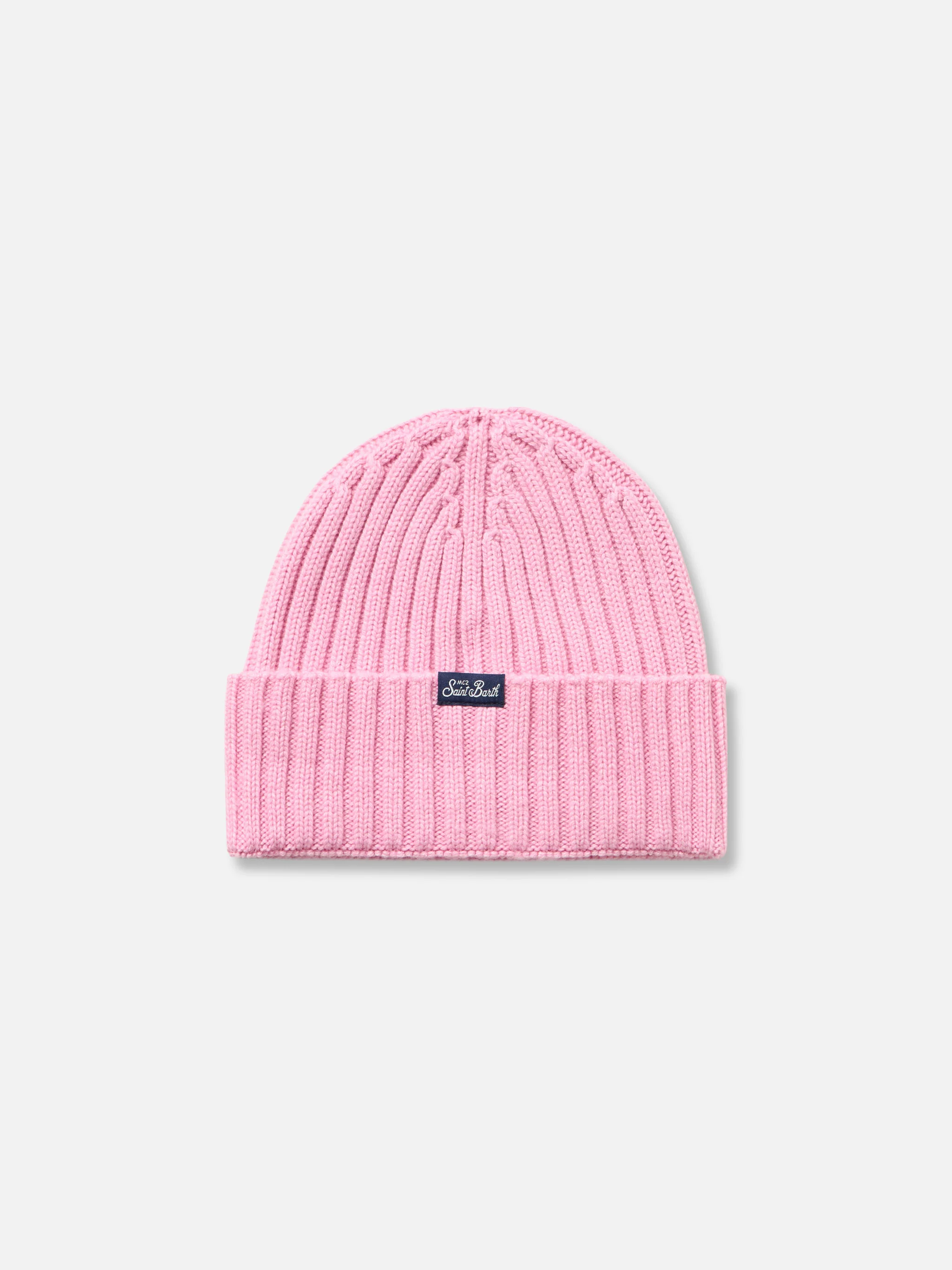 Cappello rosa Wengen a coste con ricamo Queen - Image 3