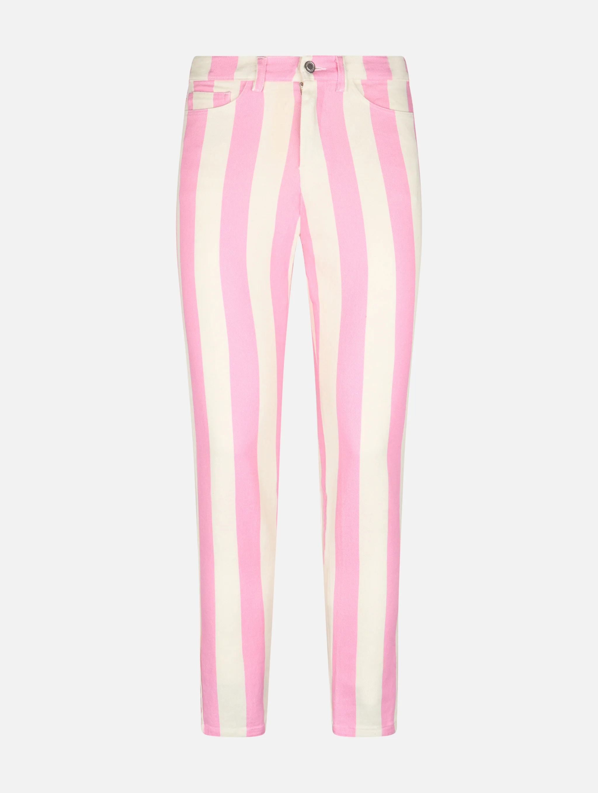Jeans Belleville denim a righe rosa - Image 4