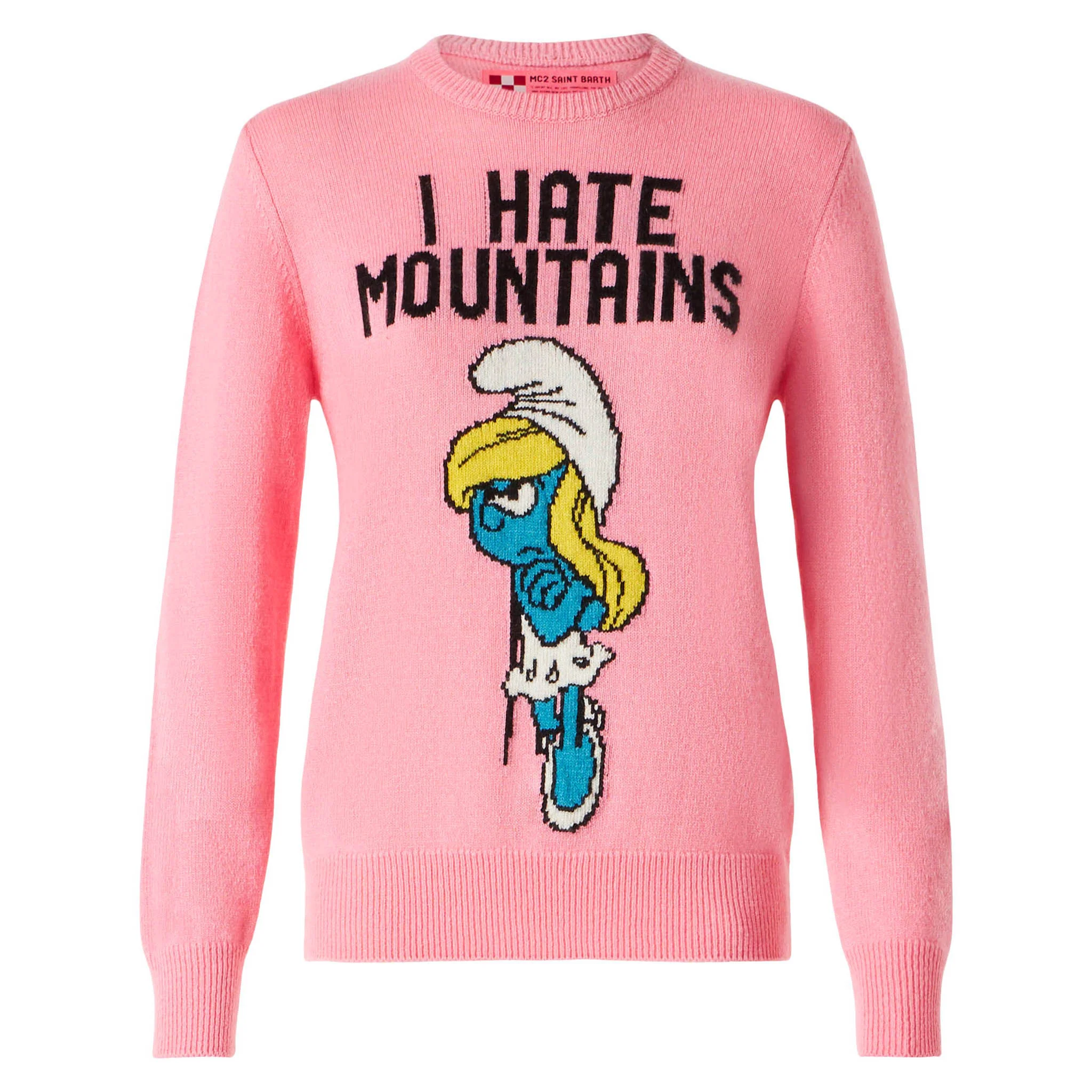 Maglia Queen con stampa Angry Smurfette e ricamo I hate Mountains | Special Edition - Image 4