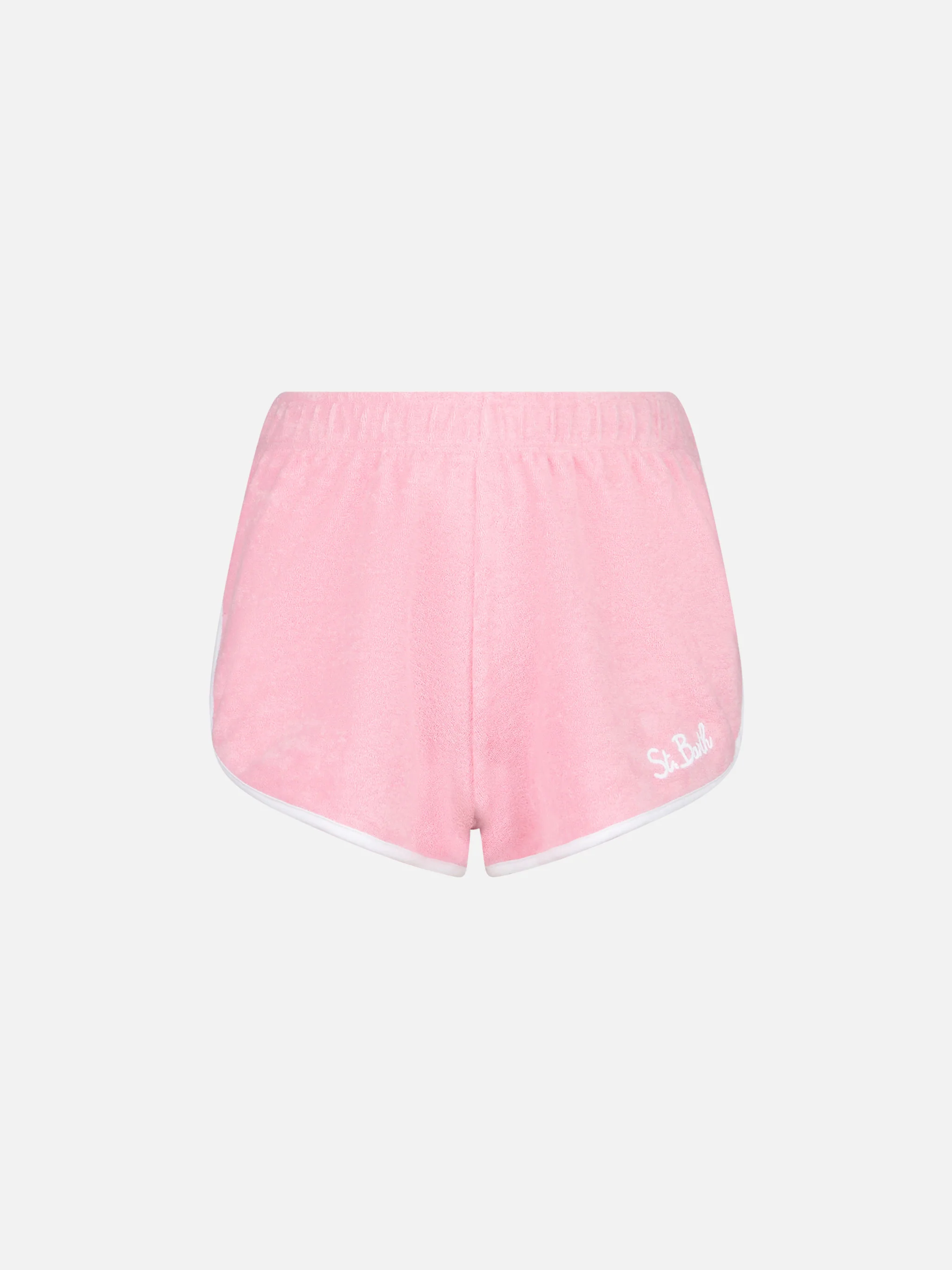 Short Francine in spugna rosa con piping | Special Edition - Image 4