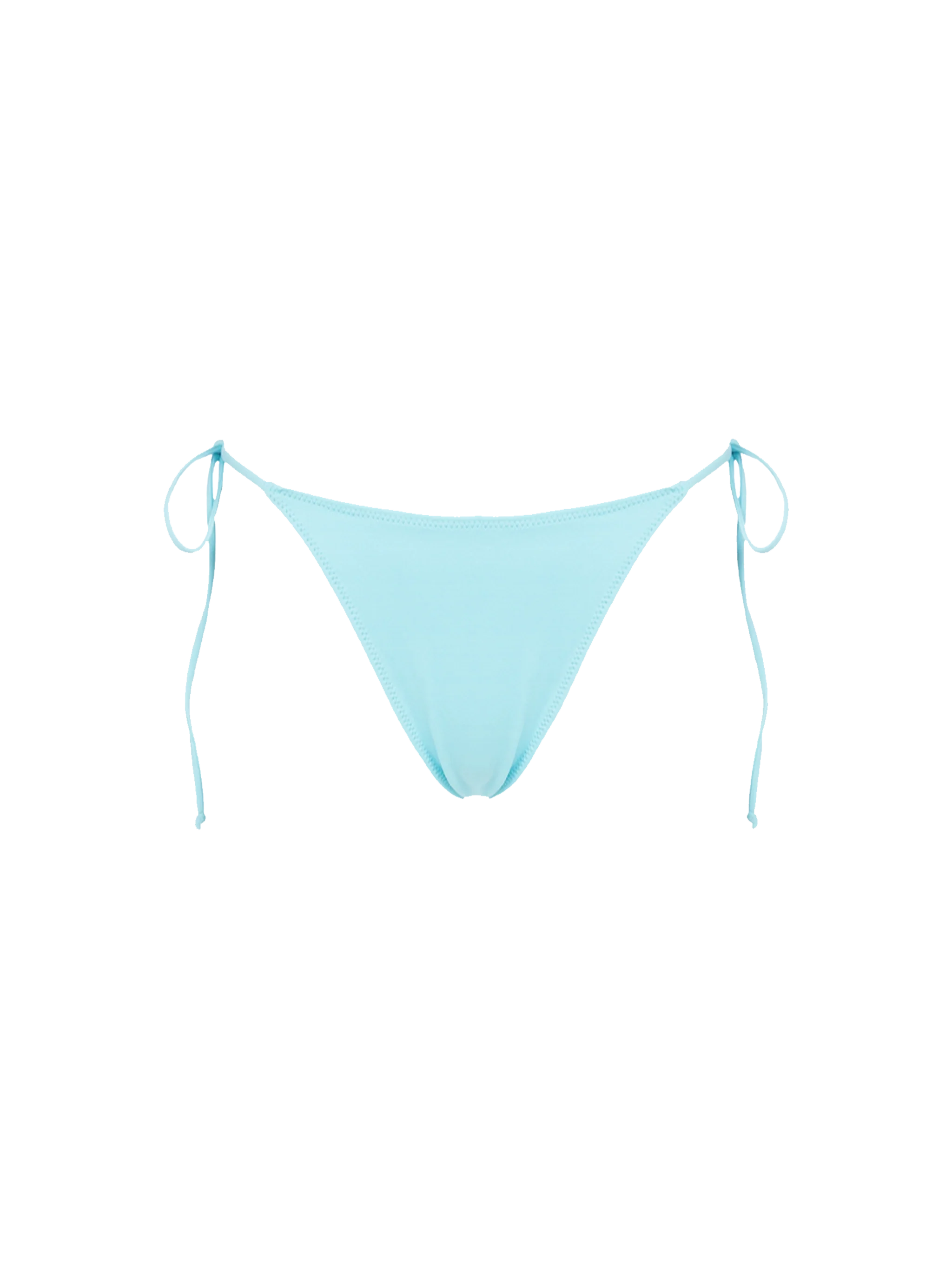 Slip bikini Marielle verde acqua tinta unita - Image 2