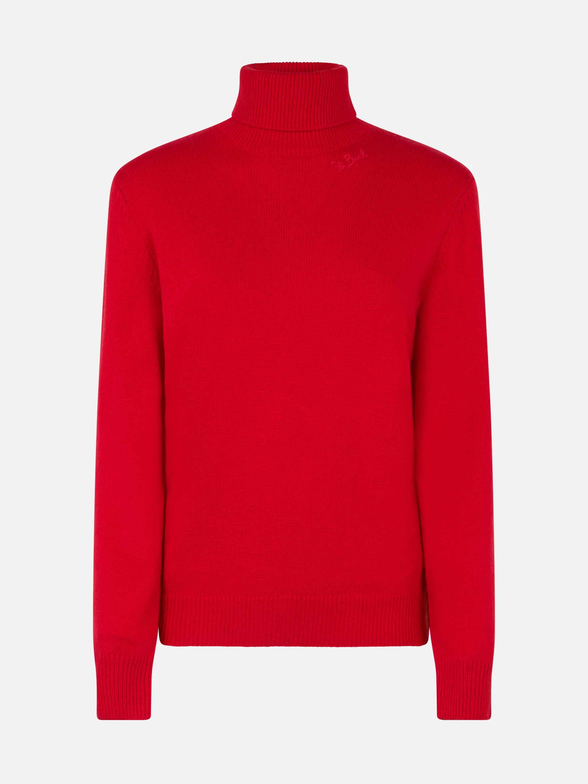 Dolcevita Moody rosso in MISTO CASHMERE - Image 4
