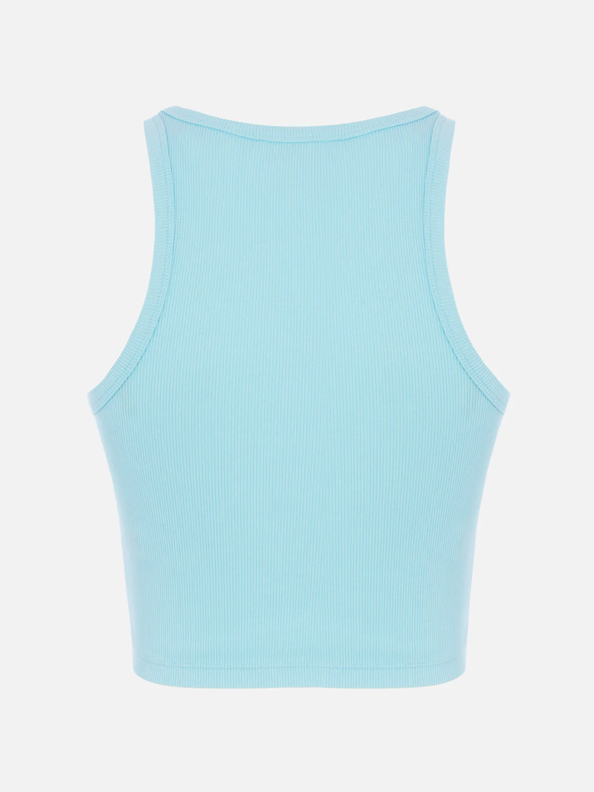 Top Blue crop in cotone a costine con ricamo Saint Barth Beach Club - Image 5