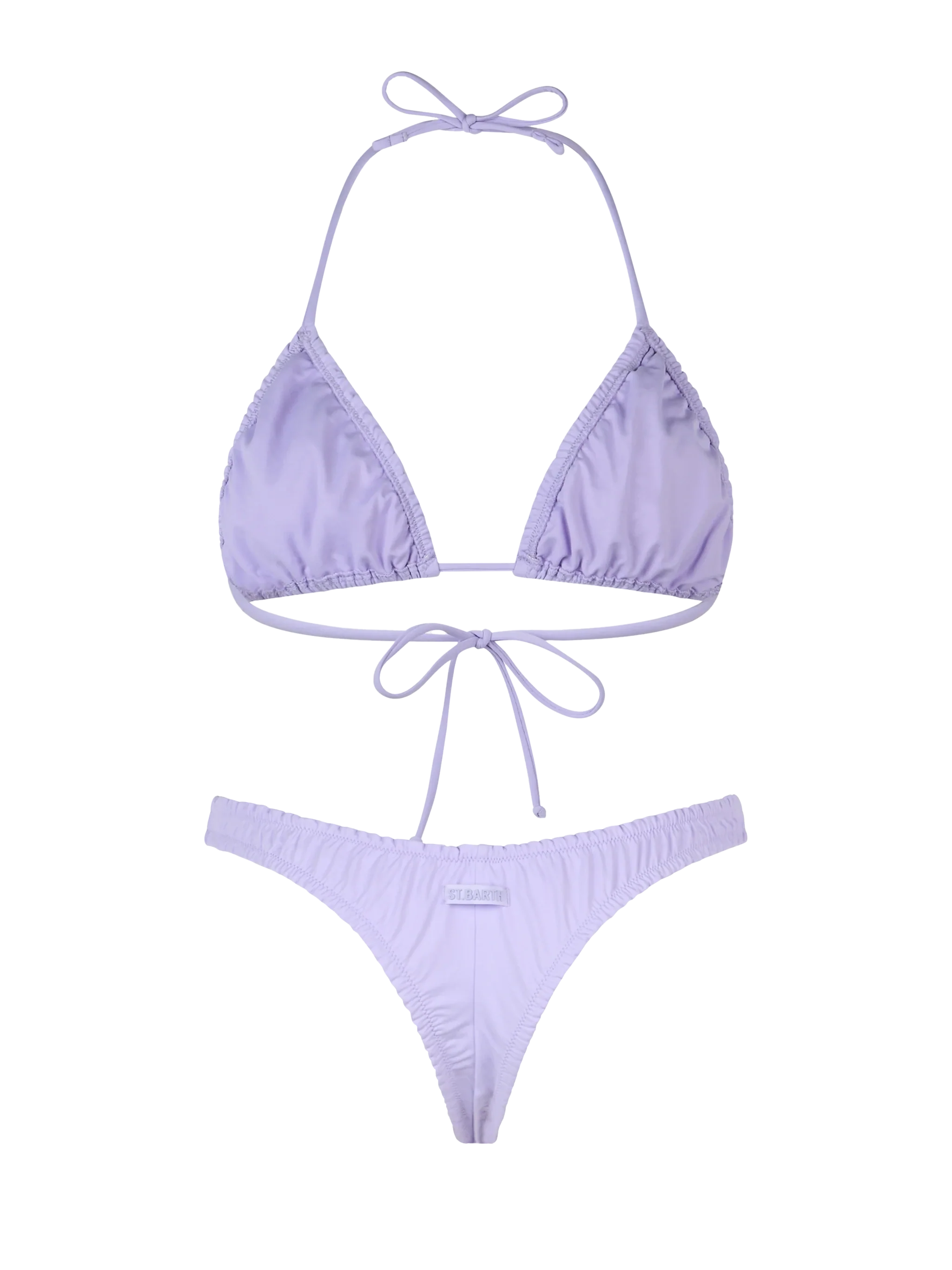 Bikini Nilly Nalu triangolo con rouches lilla - Image 3