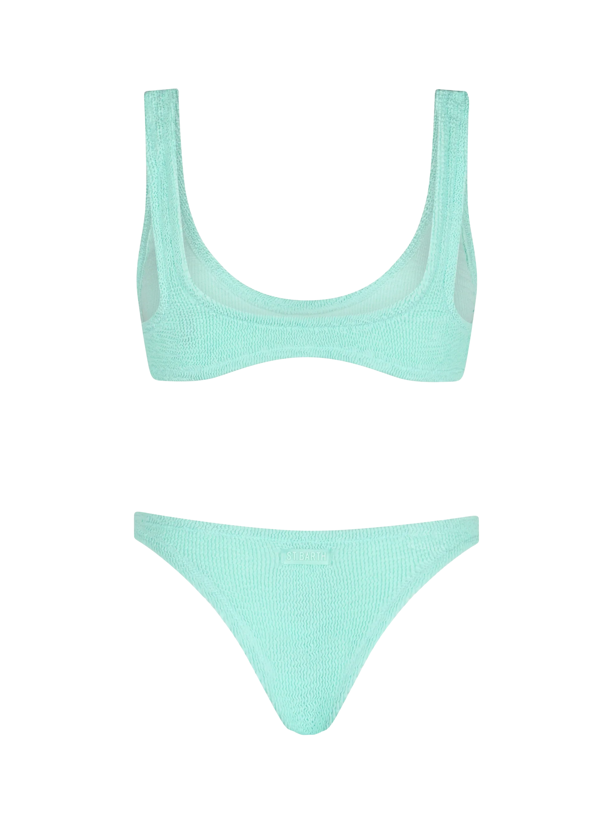 Bikini Pamy Naomi bralette crinkle verde salvia - Image 3