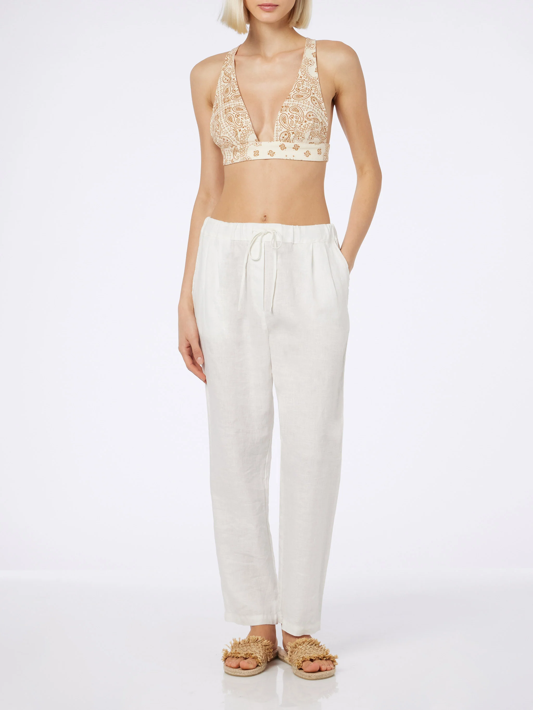 Top Eda in denim stampa bandana - Image 6