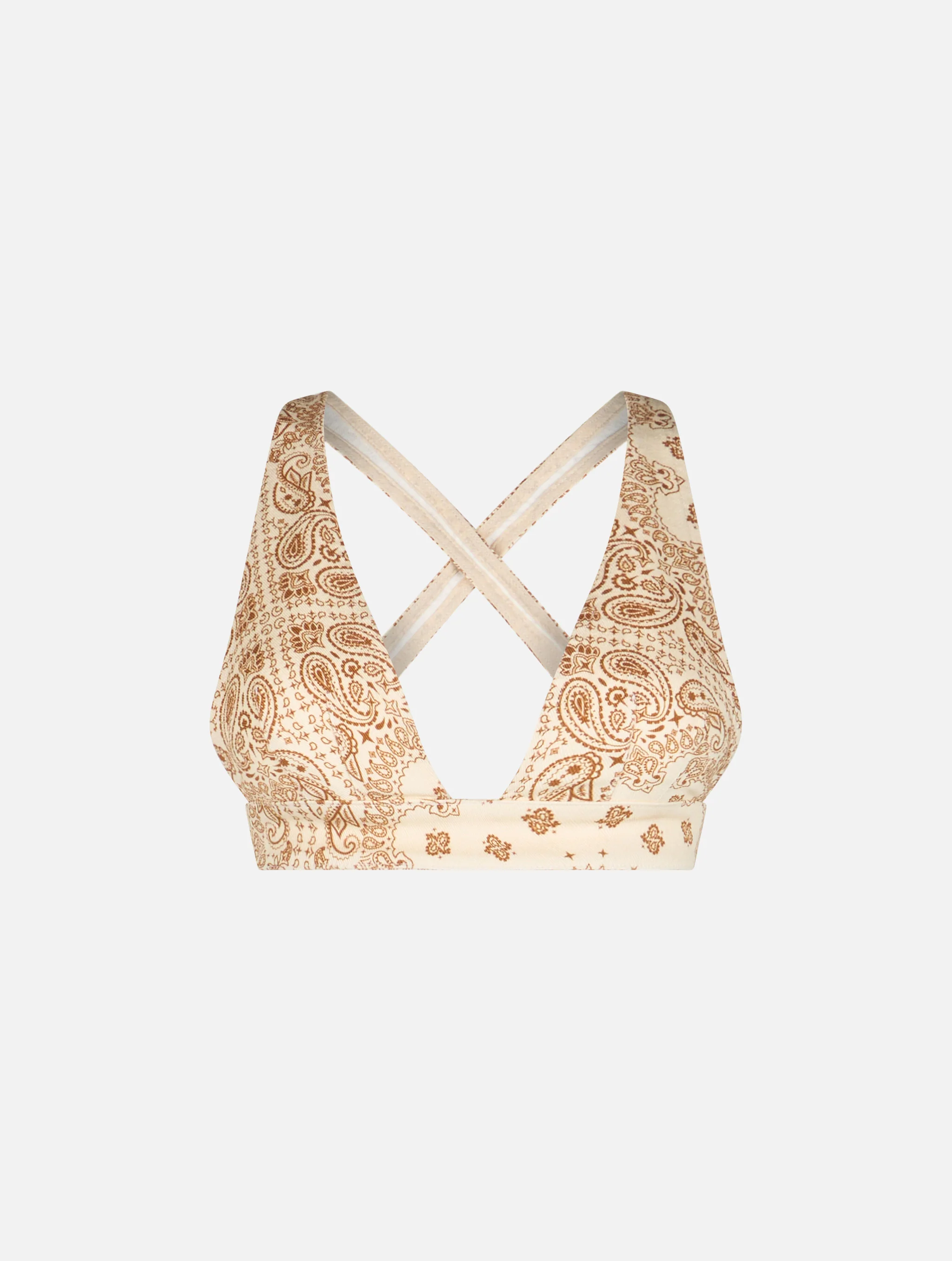 Top Eda in denim stampa bandana - Image 7