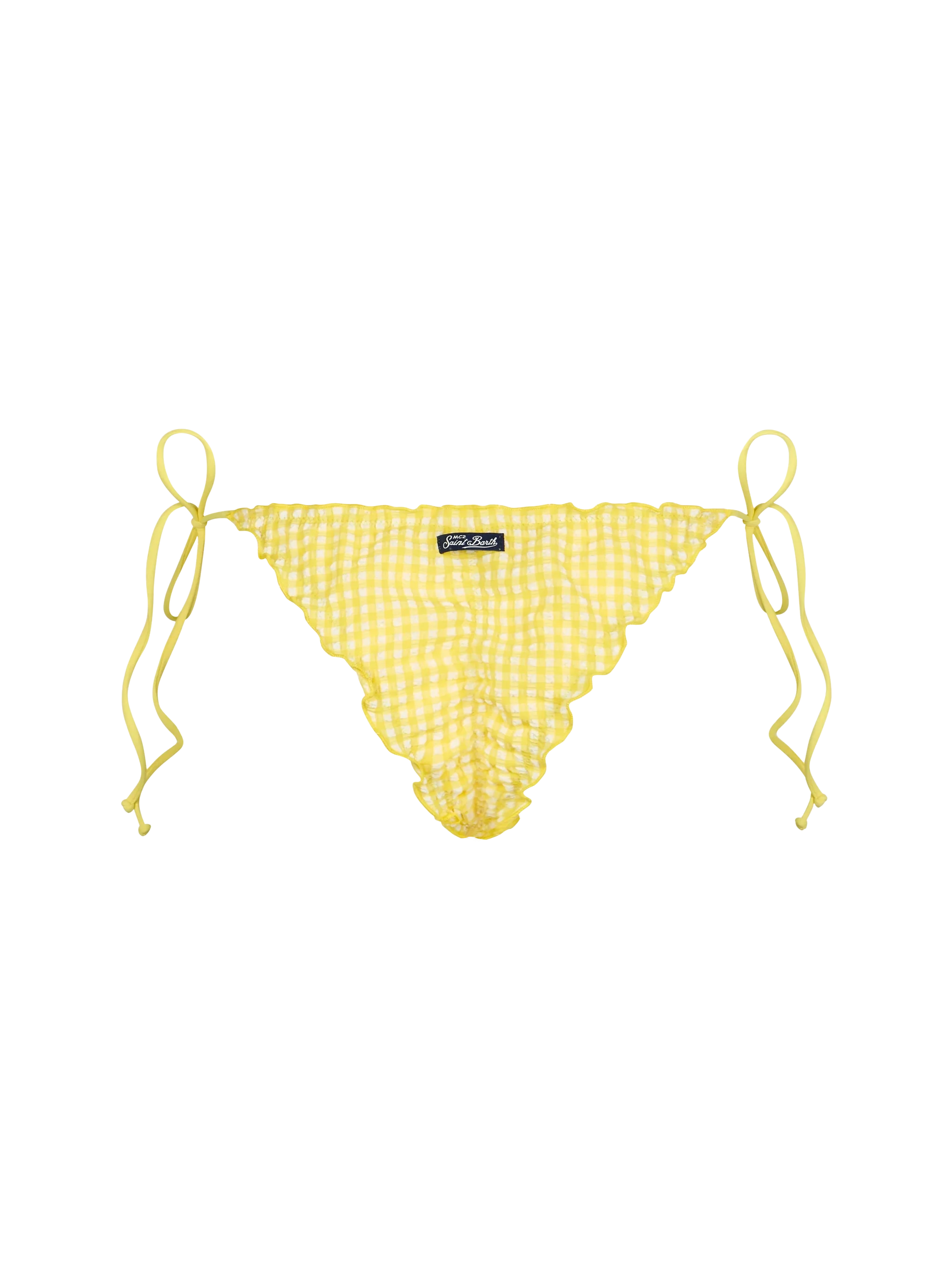 Slip bikini Miami in seersucker vichy - Image 2