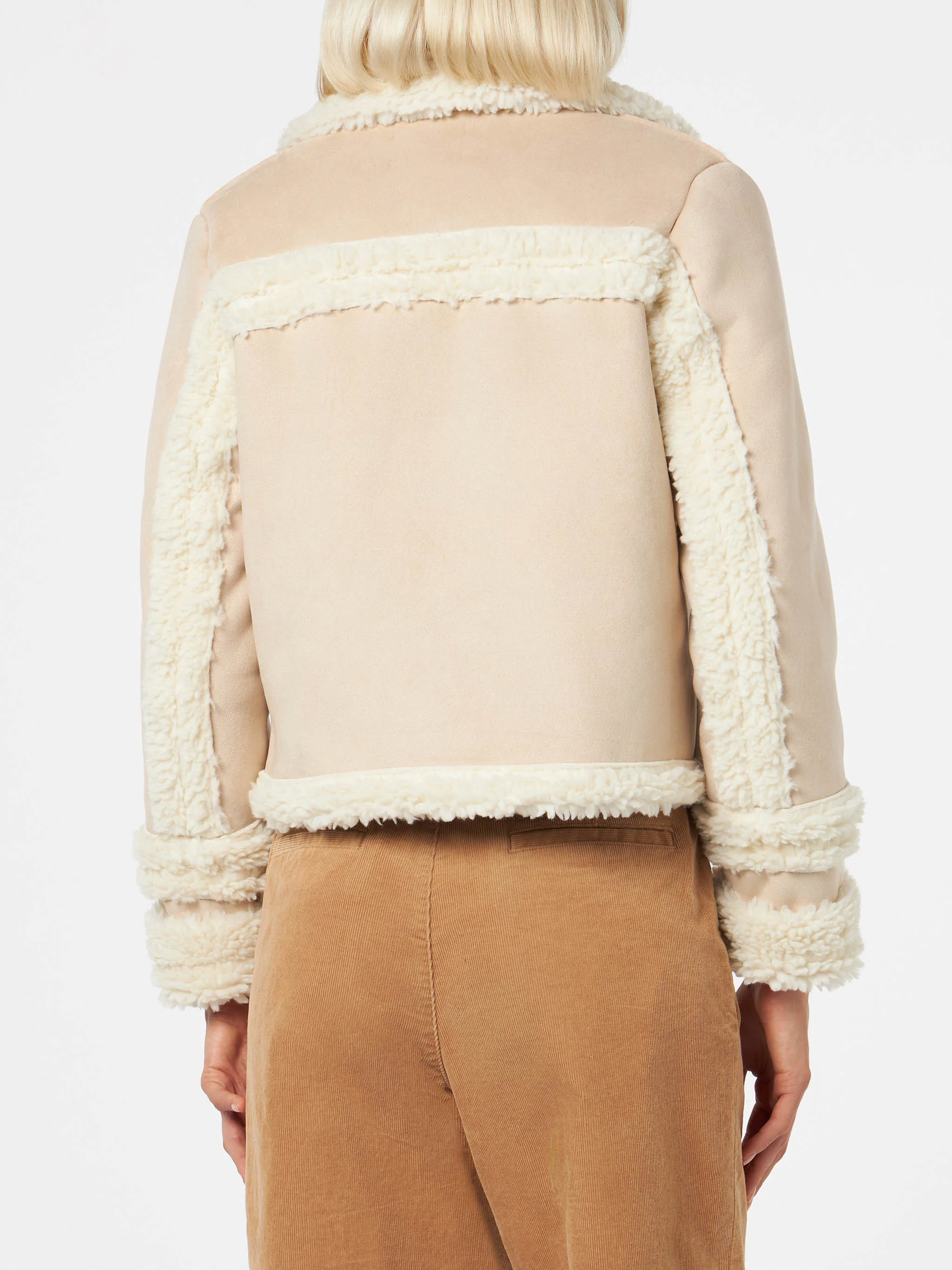 Giacca Hella effetto shearling beige - Image 3