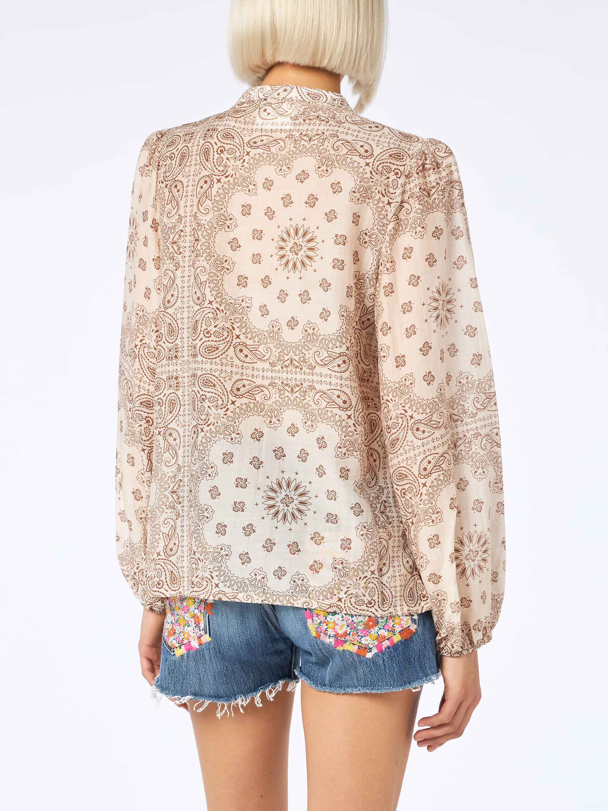 Camicia Harper in seta stampa bandana - Image 2