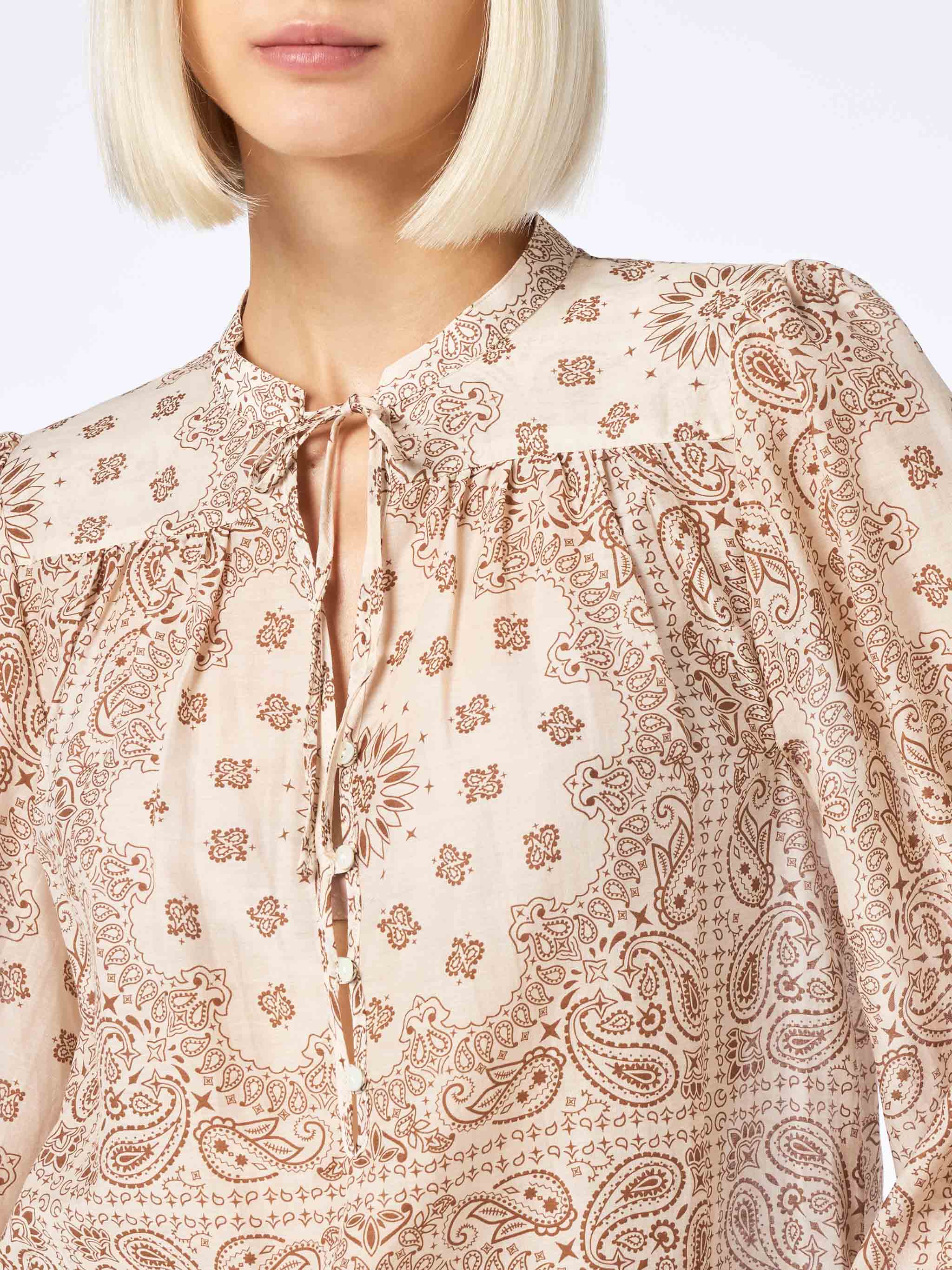 Camicia Harper in seta stampa bandana - Image 3