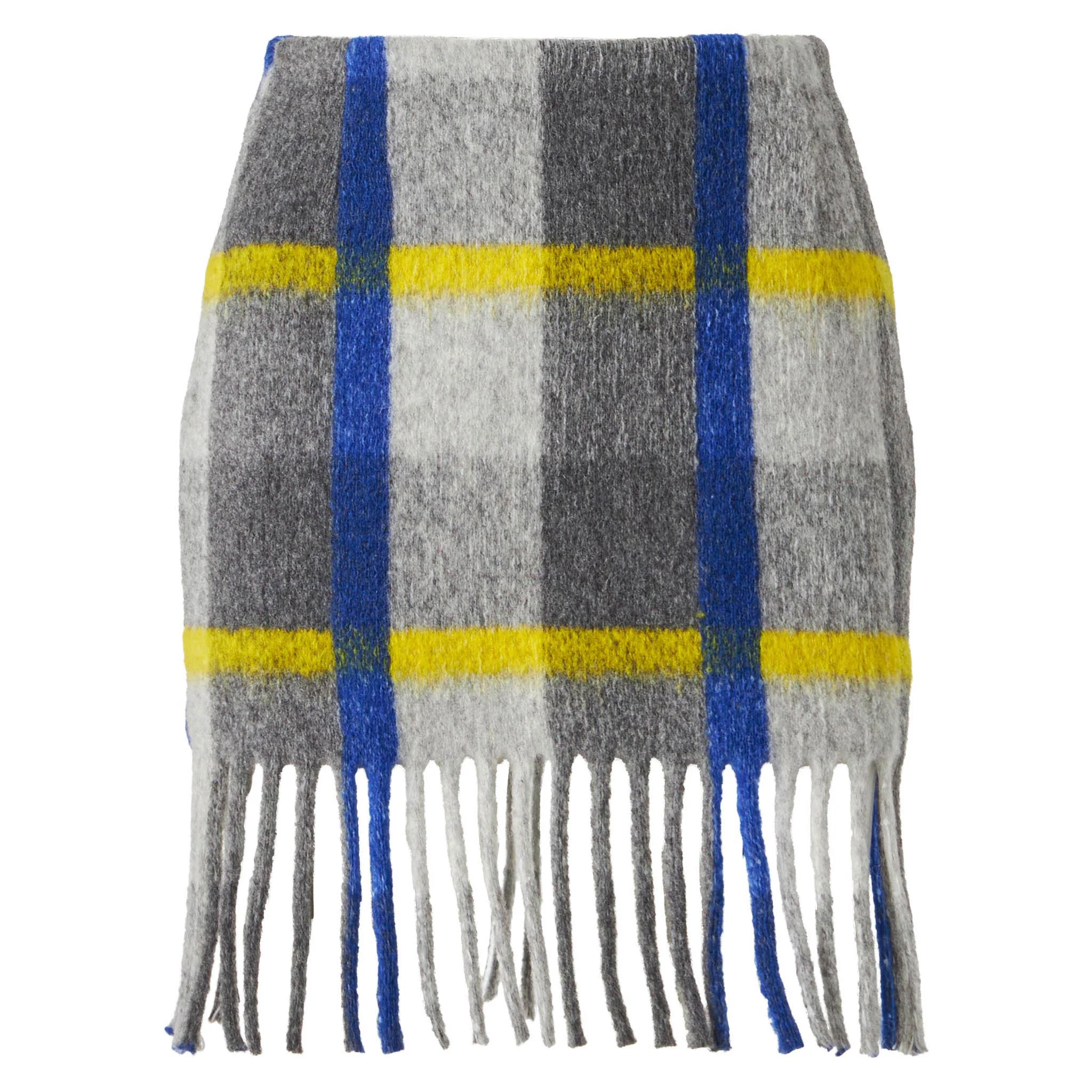 Gonna Katrine con frange e fantasia tartan - Image 4